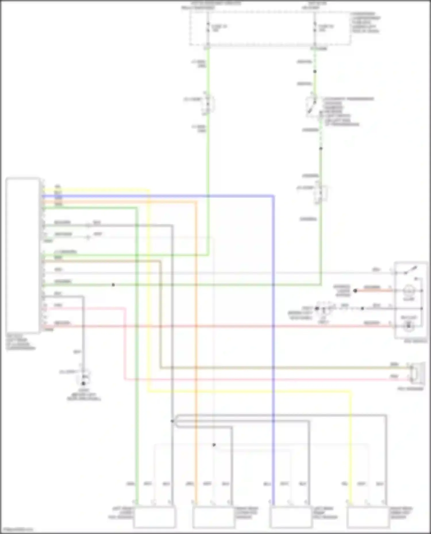 Discovery Land Rover L318 (2002-2004): Parking assistant circuit