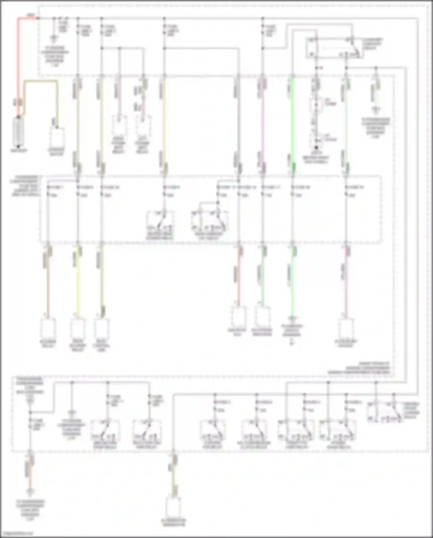 Discovery Land Rover L318 (2002-2004): Power distribution circuit (1 of 5)