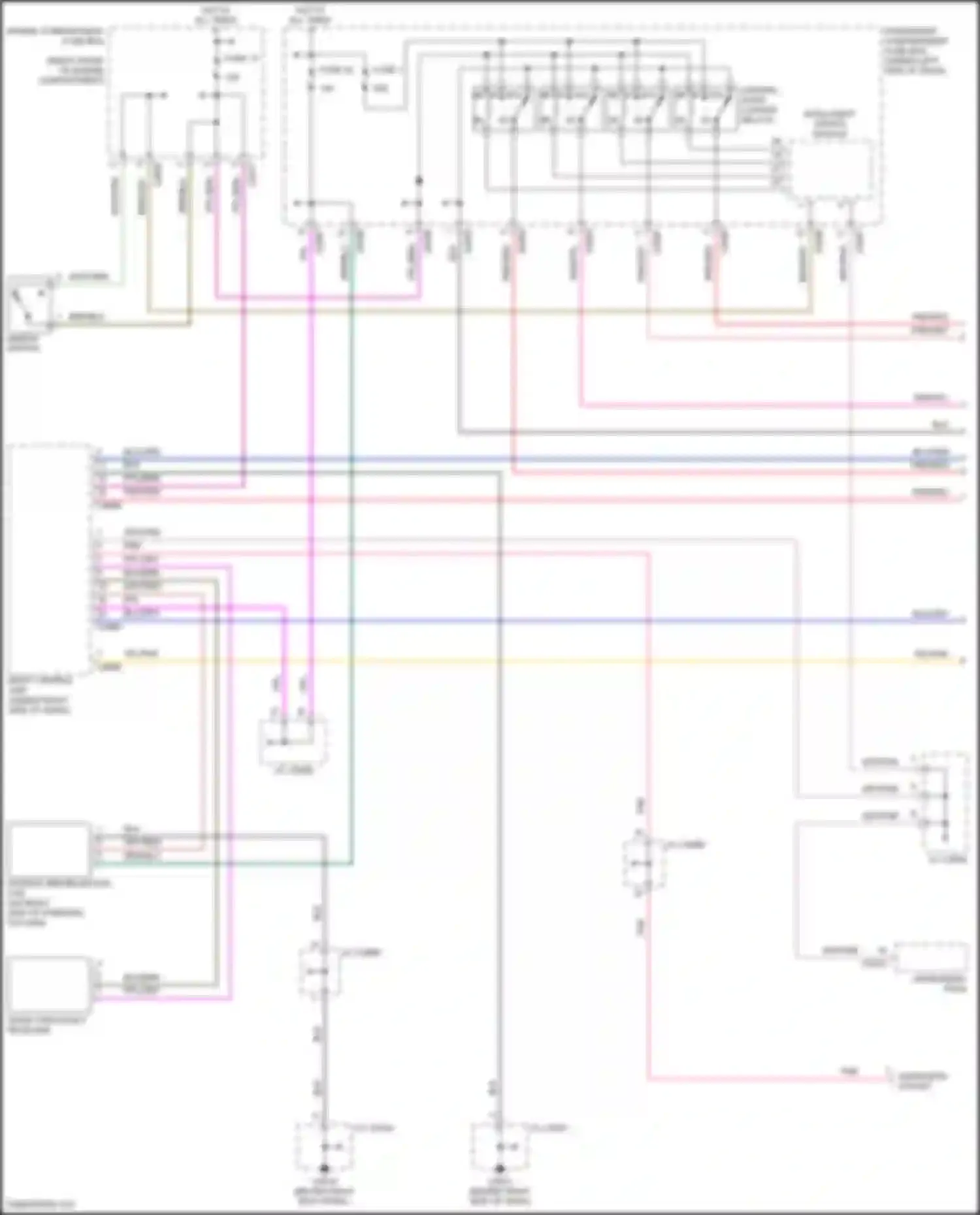 Discovery Land Rover L318 (2002-2004): Power door locks circuit (1 of 2)