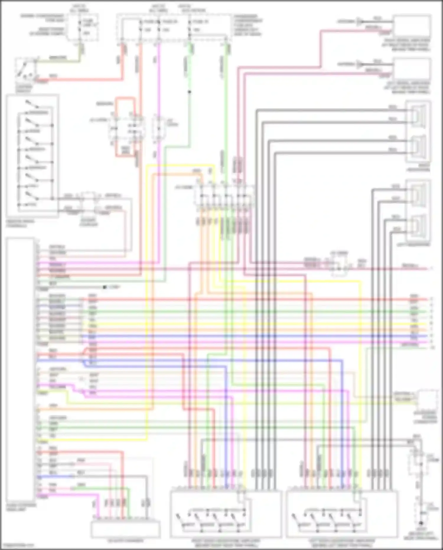 Discovery Land Rover L318 (2002-2004): Radio circuit, high level (1 of 2)