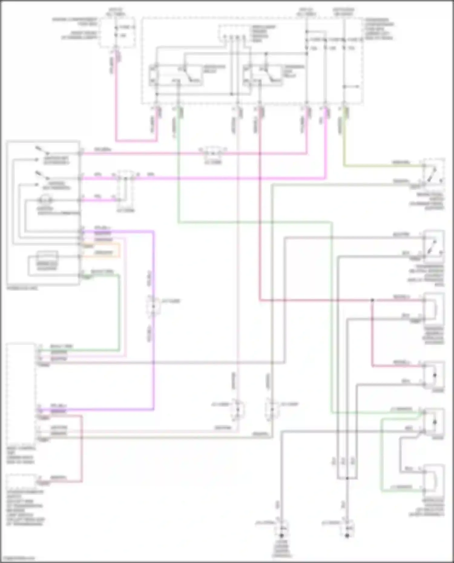 Discovery Land Rover L318 (2002-2004): Shift interlock circuit