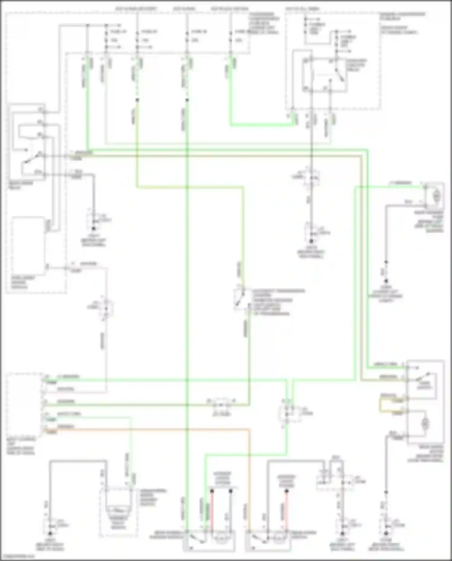 Discovery Land Rover L318 (2002-2004): Rear wiper/washer circuit