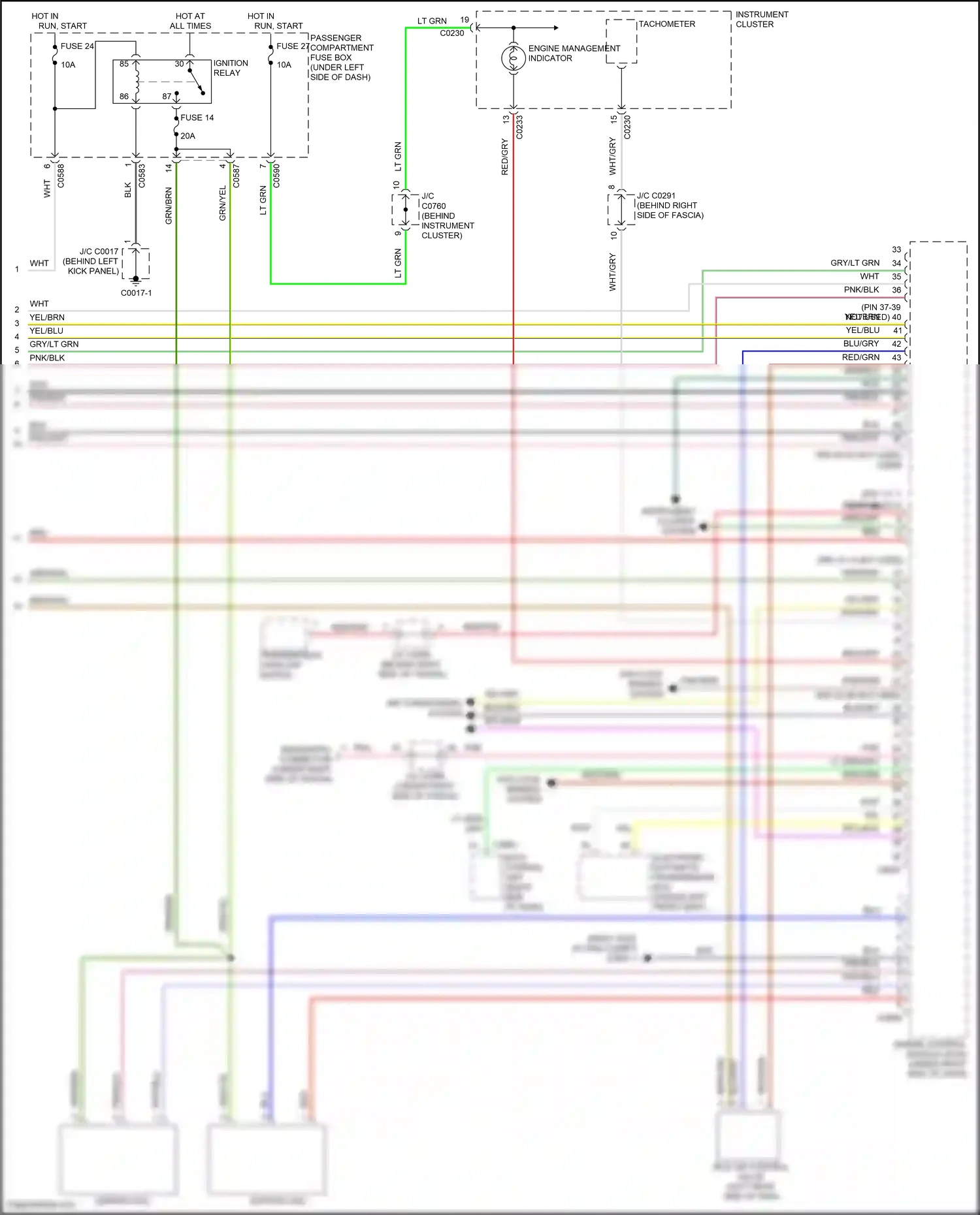 Wiring diagram blu for Land Rover Discovery L318 (2002-2004) (16 of 16)