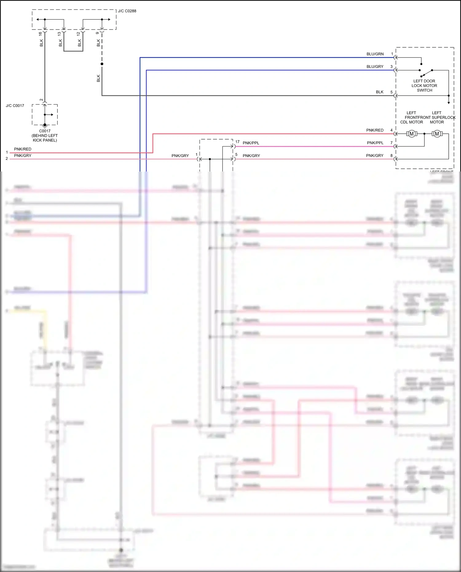 Wiring diagram blu/grn for Land Rover Discovery L318 (2002-2004) (7 of 9)