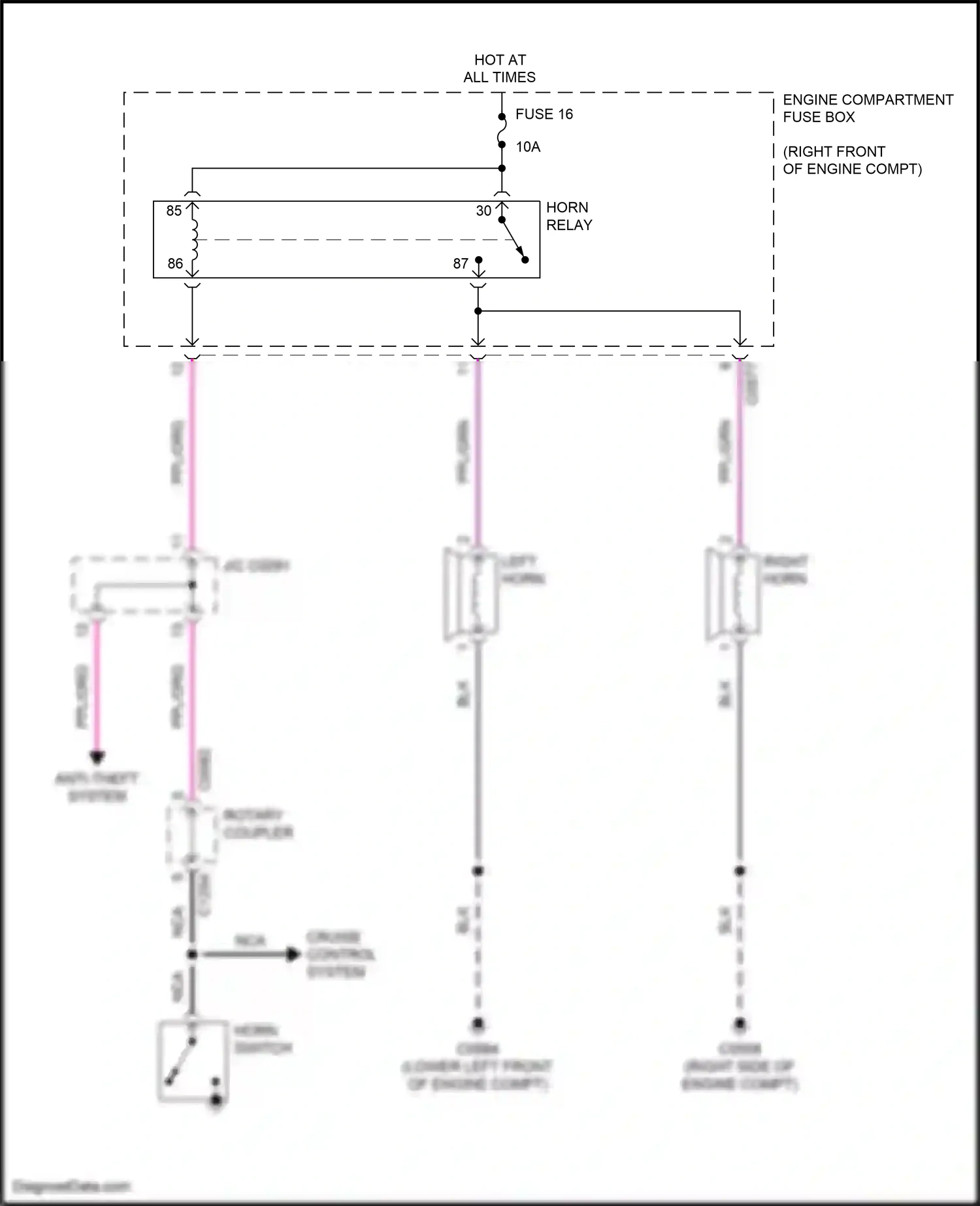 Wiring diagram engine compartment fuse box for Land Rover Discovery L318 (2002-2004) (17 of 34)