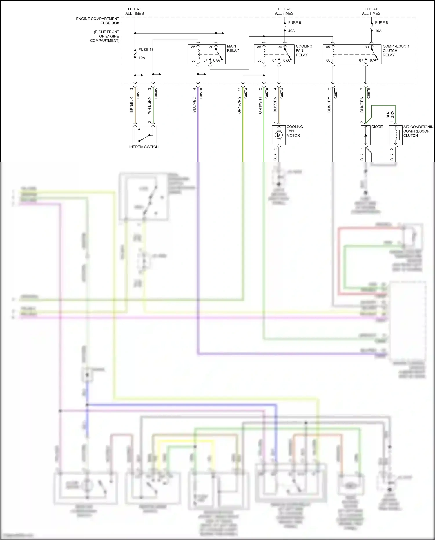 Wiring diagram engine control module for Land Rover Discovery L318 (2002-2004) (4 of 9)