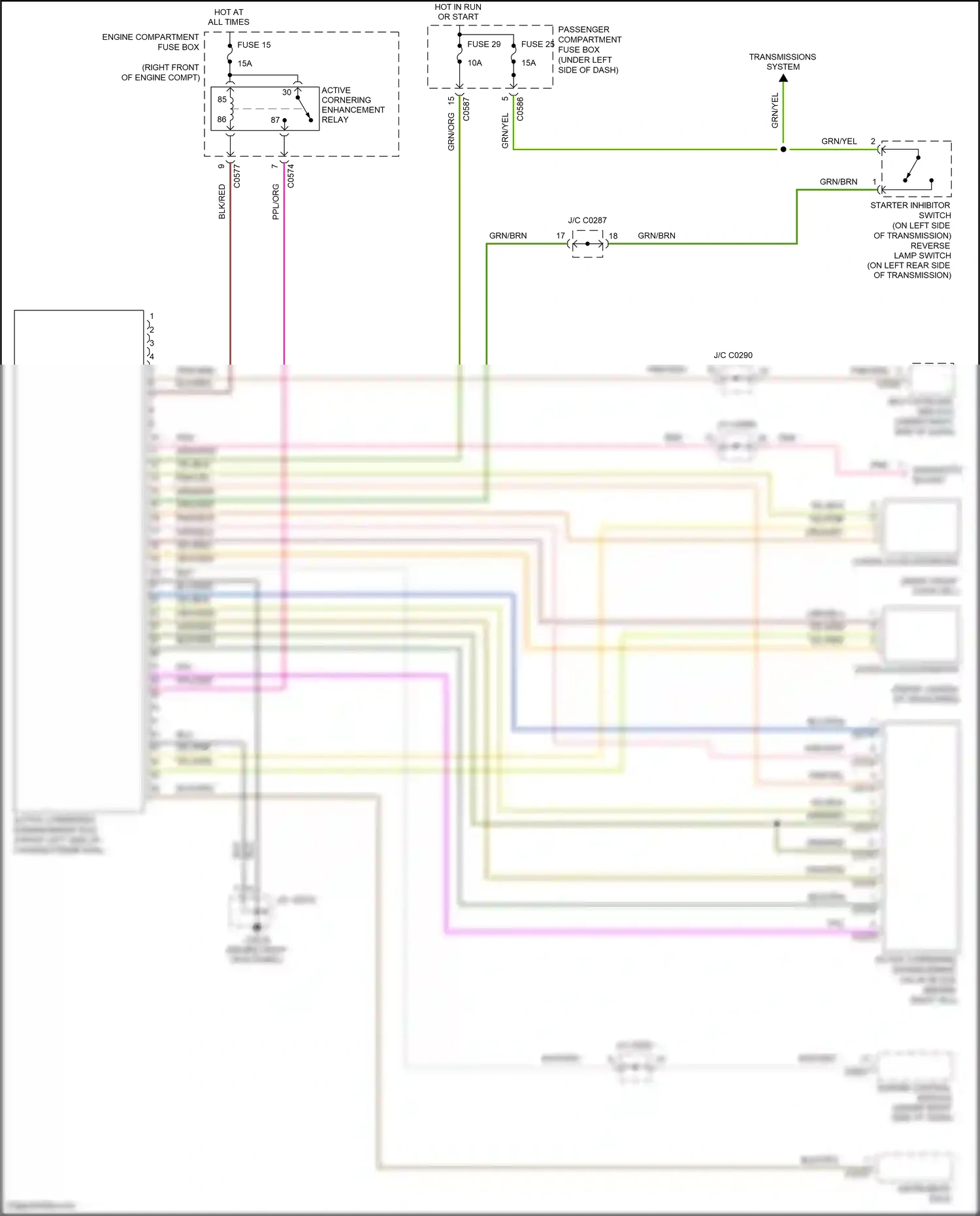 Wiring diagram engine control module for Land Rover Discovery L318 (2002-2004) (1 of 9)