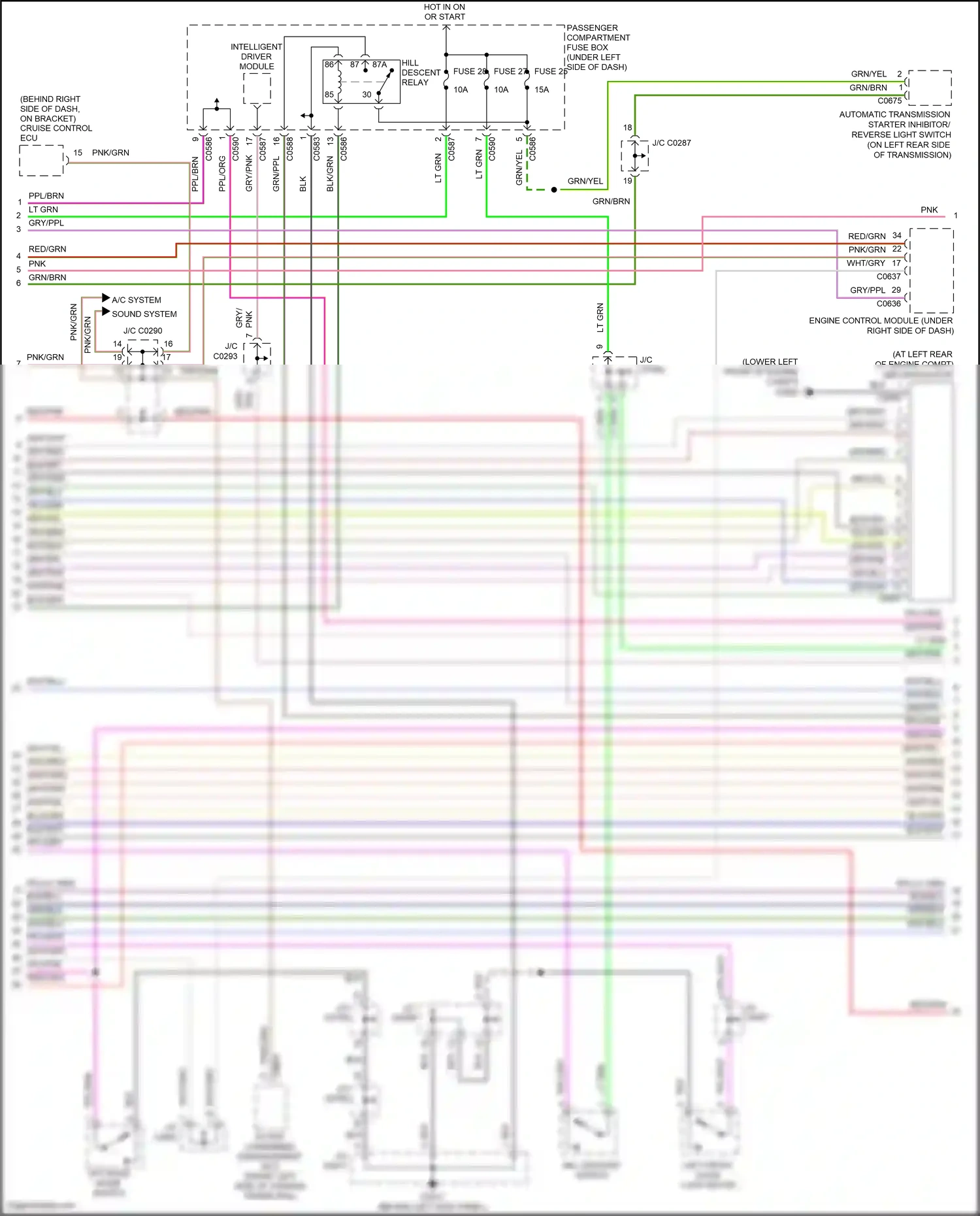Wiring diagram intelligent driver module for Land Rover Discovery L318 (2002-2004) (1 of 8)