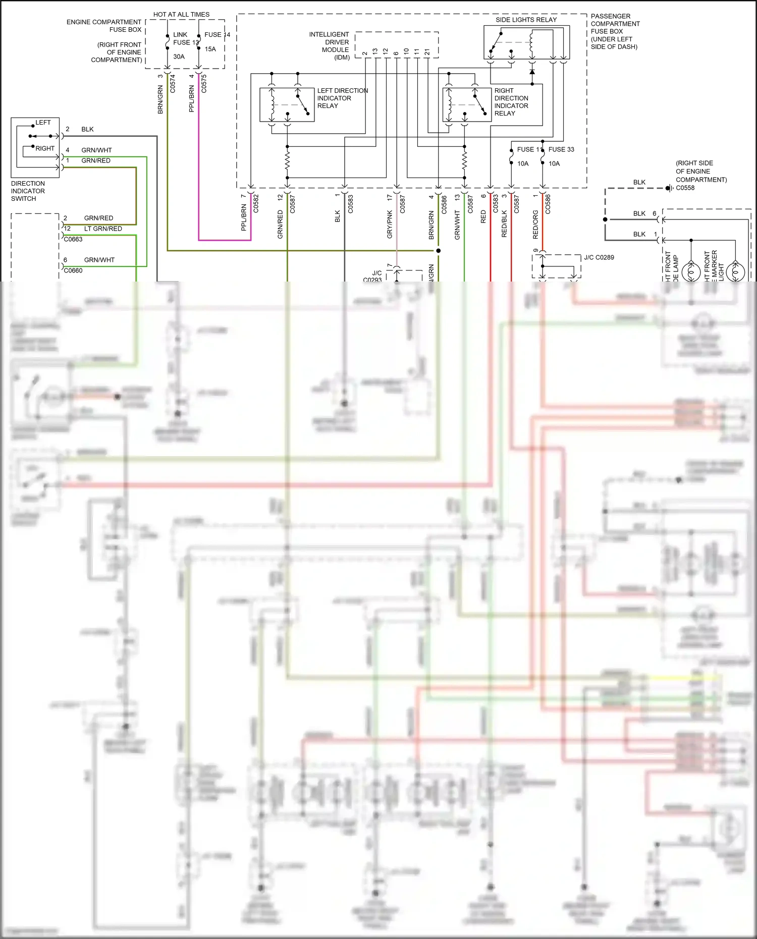 Wiring diagram lighting switch for Land Rover Discovery L318 (2002-2004) (1 of 8)
