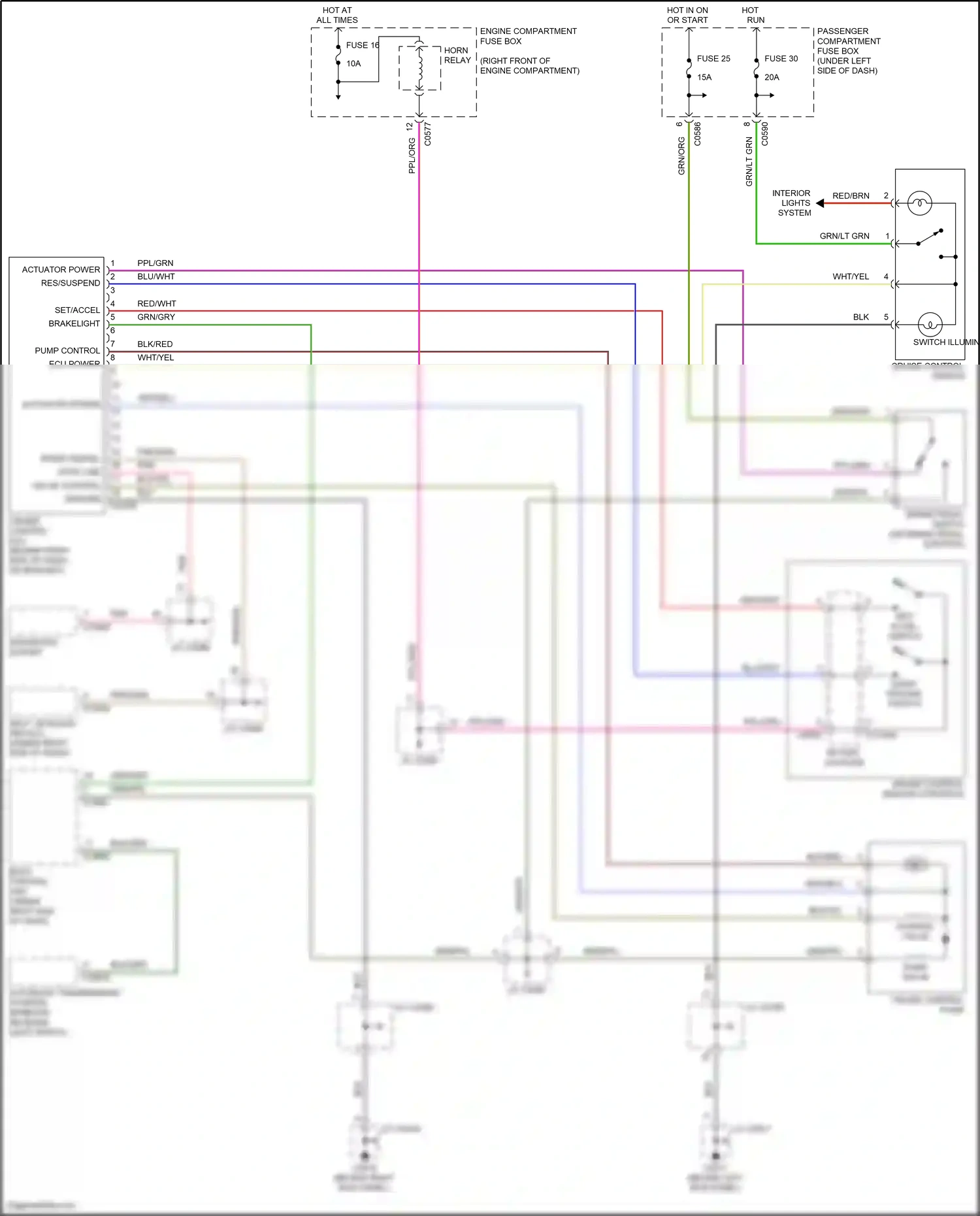 Wiring diagram pump control for Land Rover Discovery L318 (2002-2004) (1 of 1)