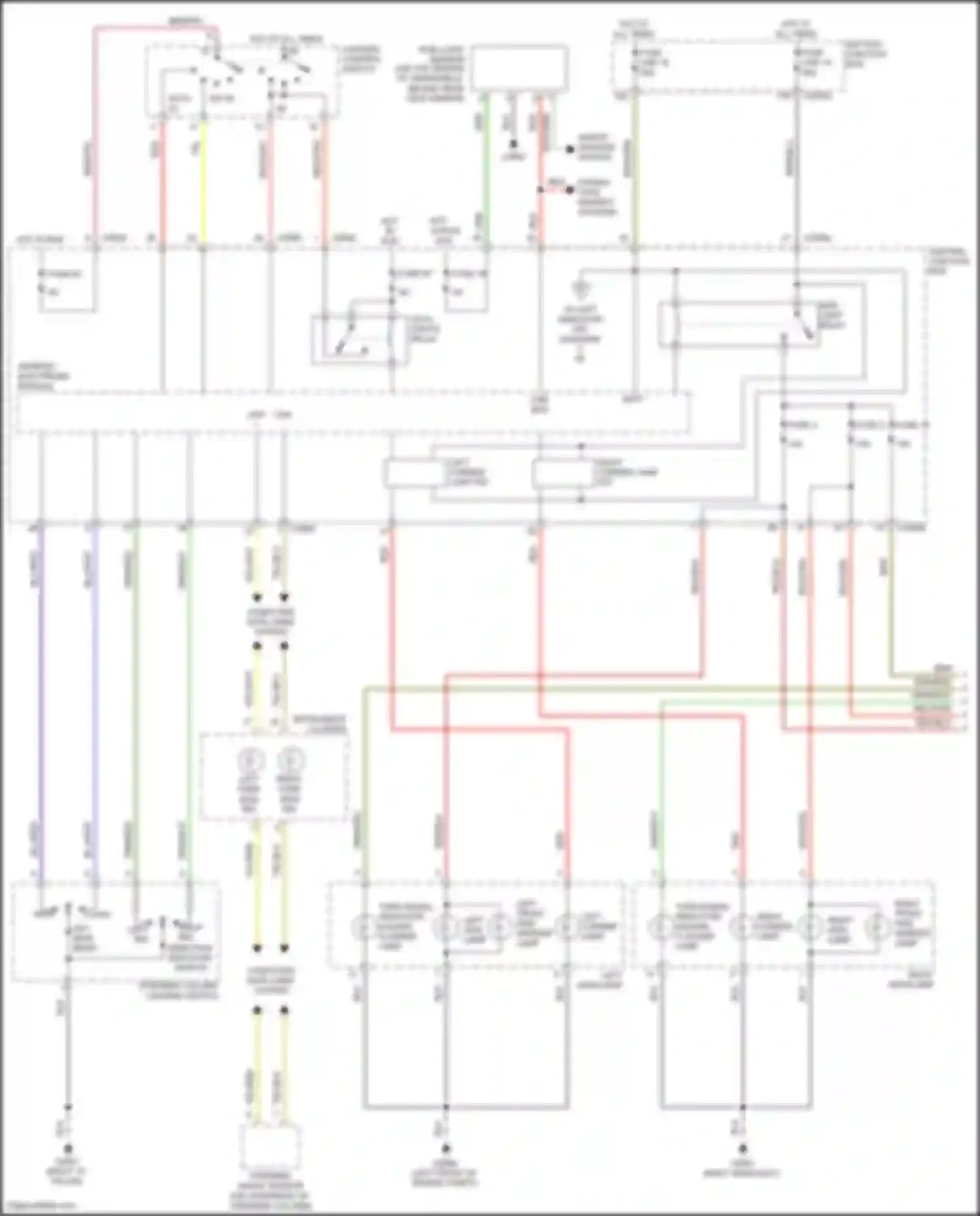 Discovery Land Rover L319 (2004-2009): Exterior lamps & trailer connector circuit (1 of 2)