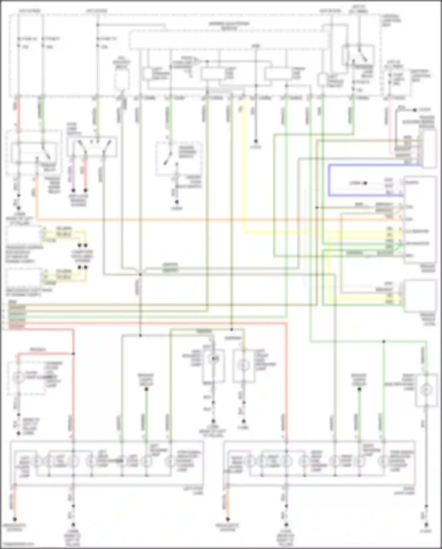 Discovery Land Rover L319 (2004-2009): Exterior lamps & trailer connector circuit (2 of 2)
