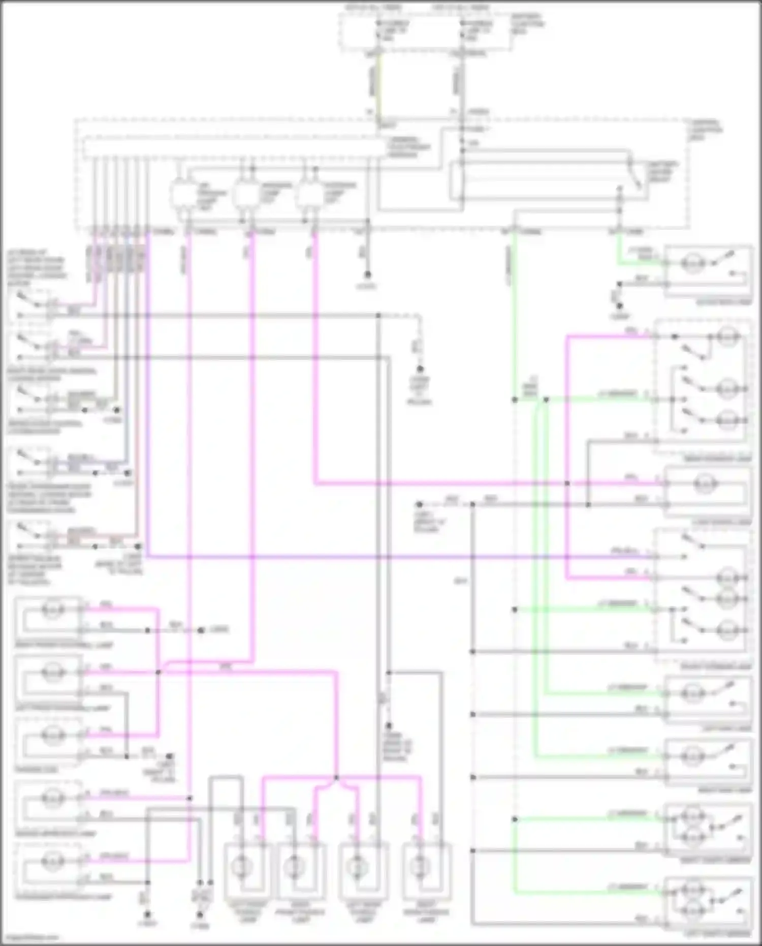Discovery Land Rover L319 (2004-2009): Courtesy lamps circuit