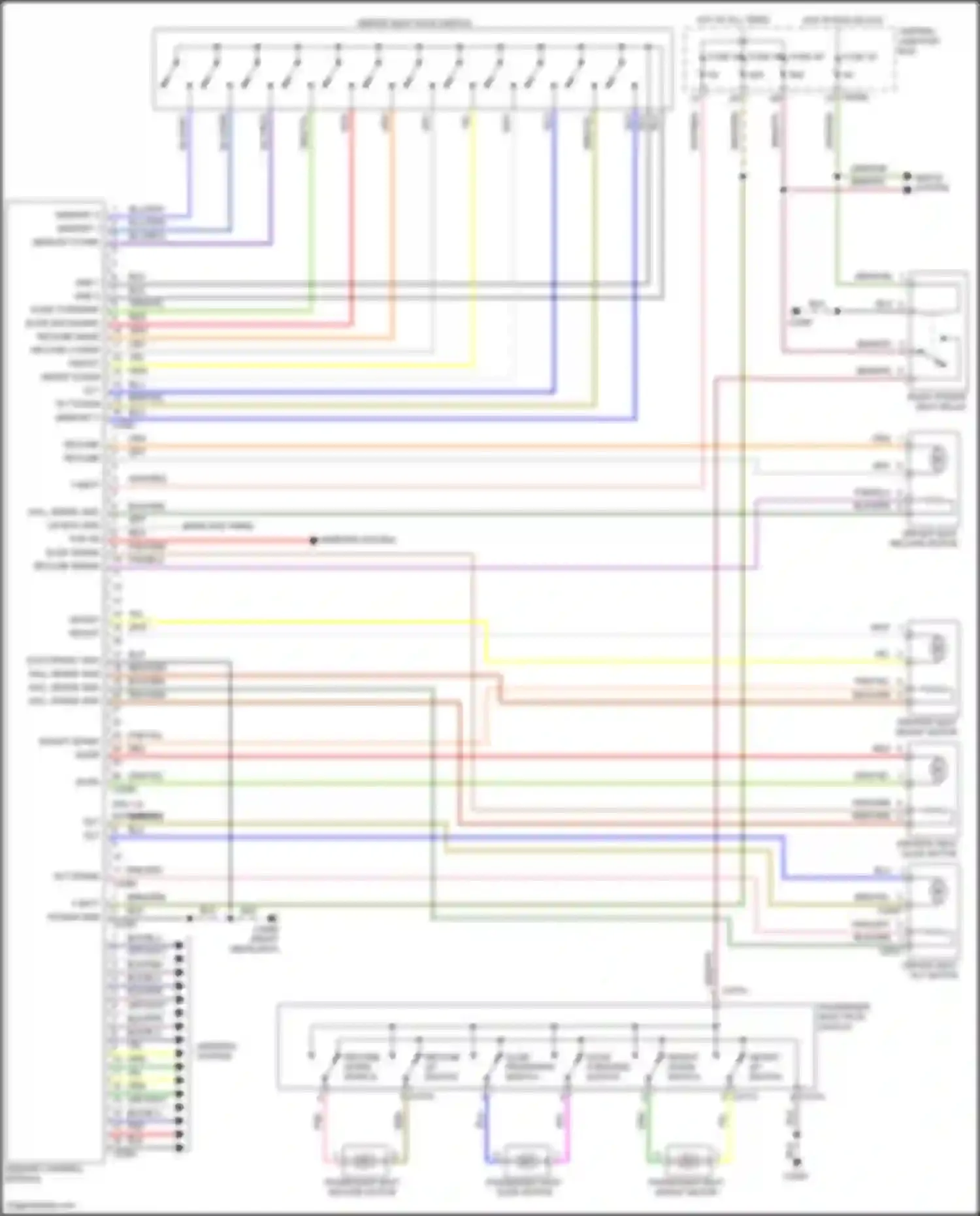Discovery Land Rover L319 (2004-2009): Memory seat circuit