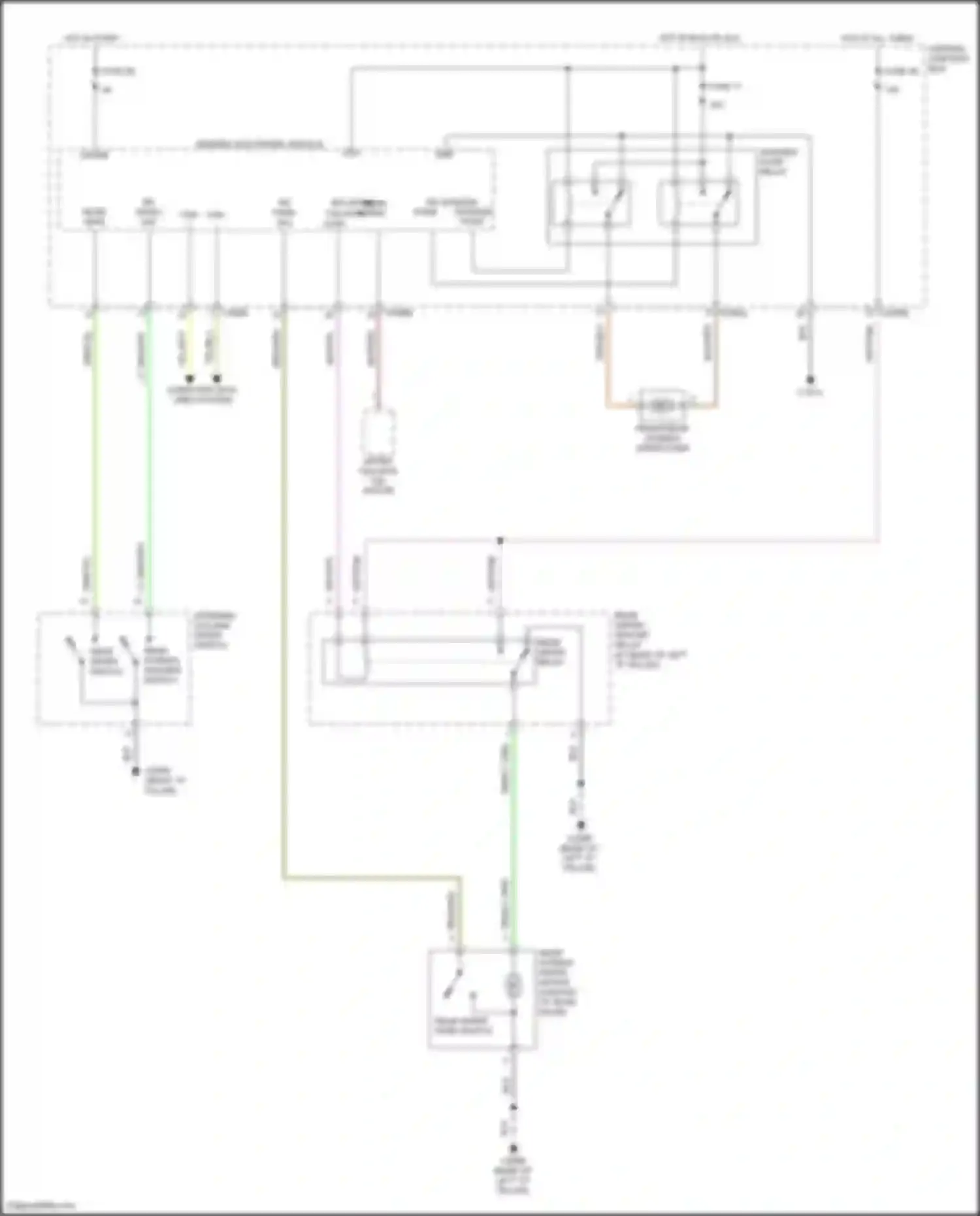 Discovery Land Rover L319 (2004-2009): Rear wiper/washer circuit