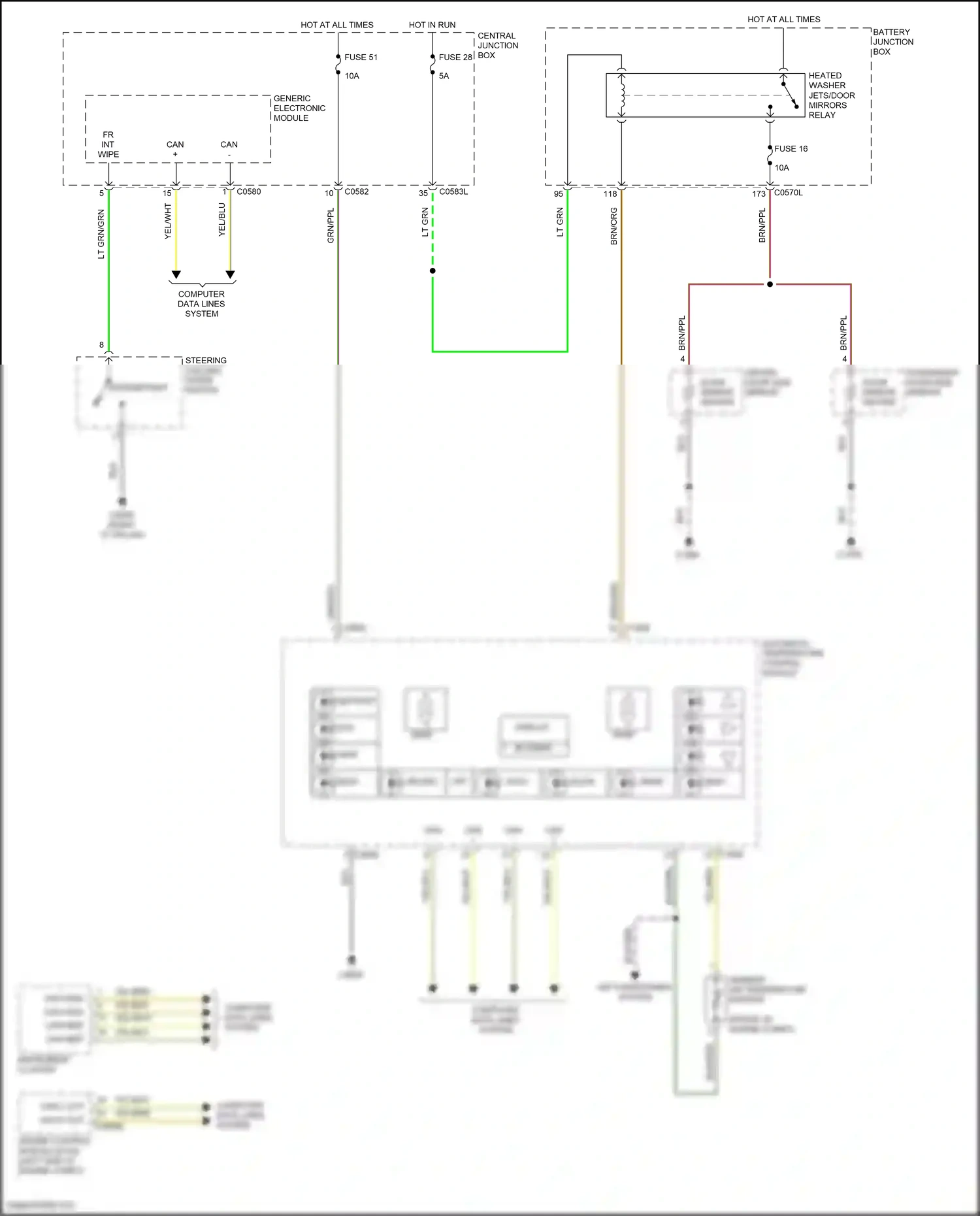 Wiring diagram computer data lines system for Land Rover Discovery L319 (2004-2009) (4 of 42)