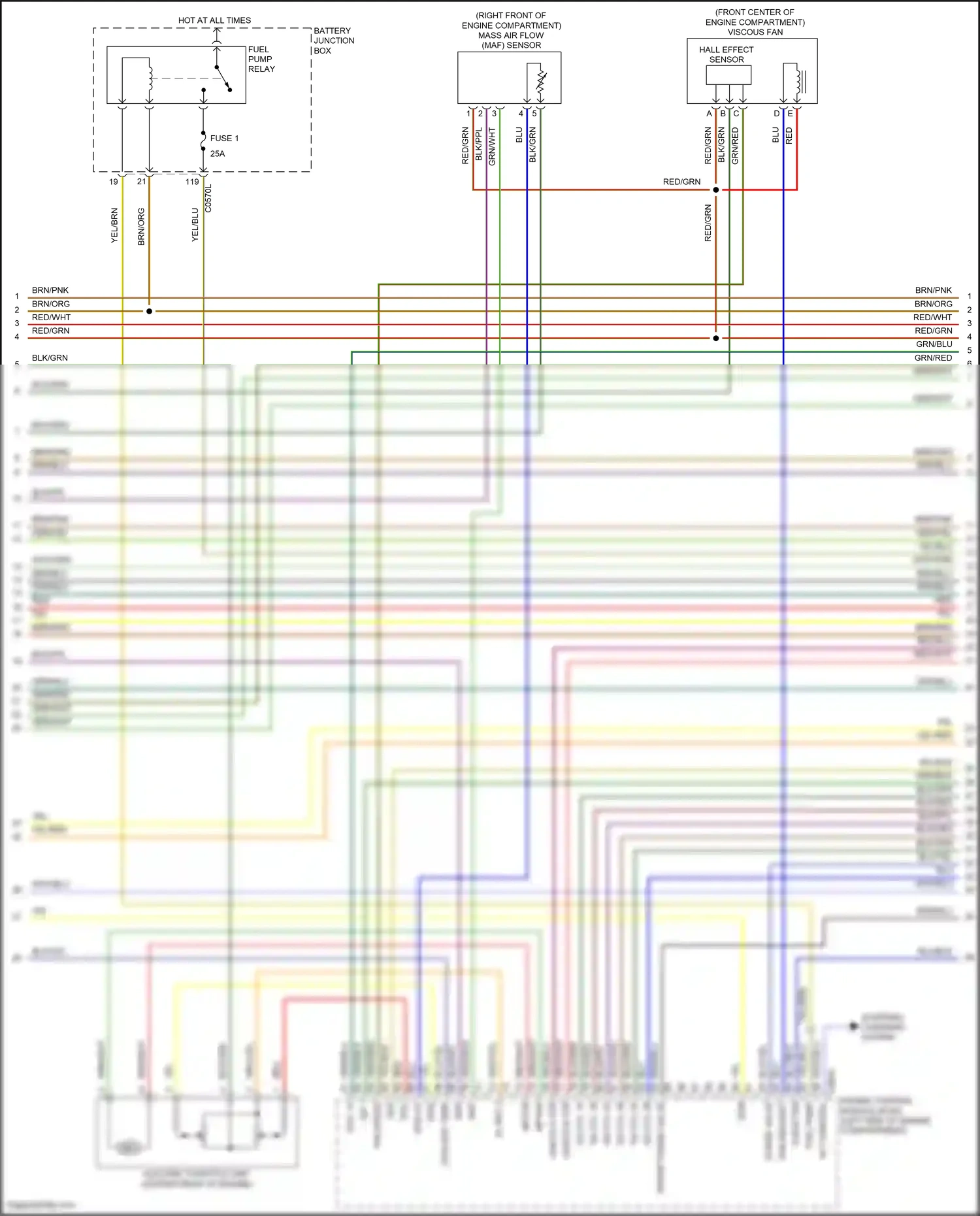 Wiring diagram fan request for Land Rover Discovery L319 (2004-2009) (1 of 2)