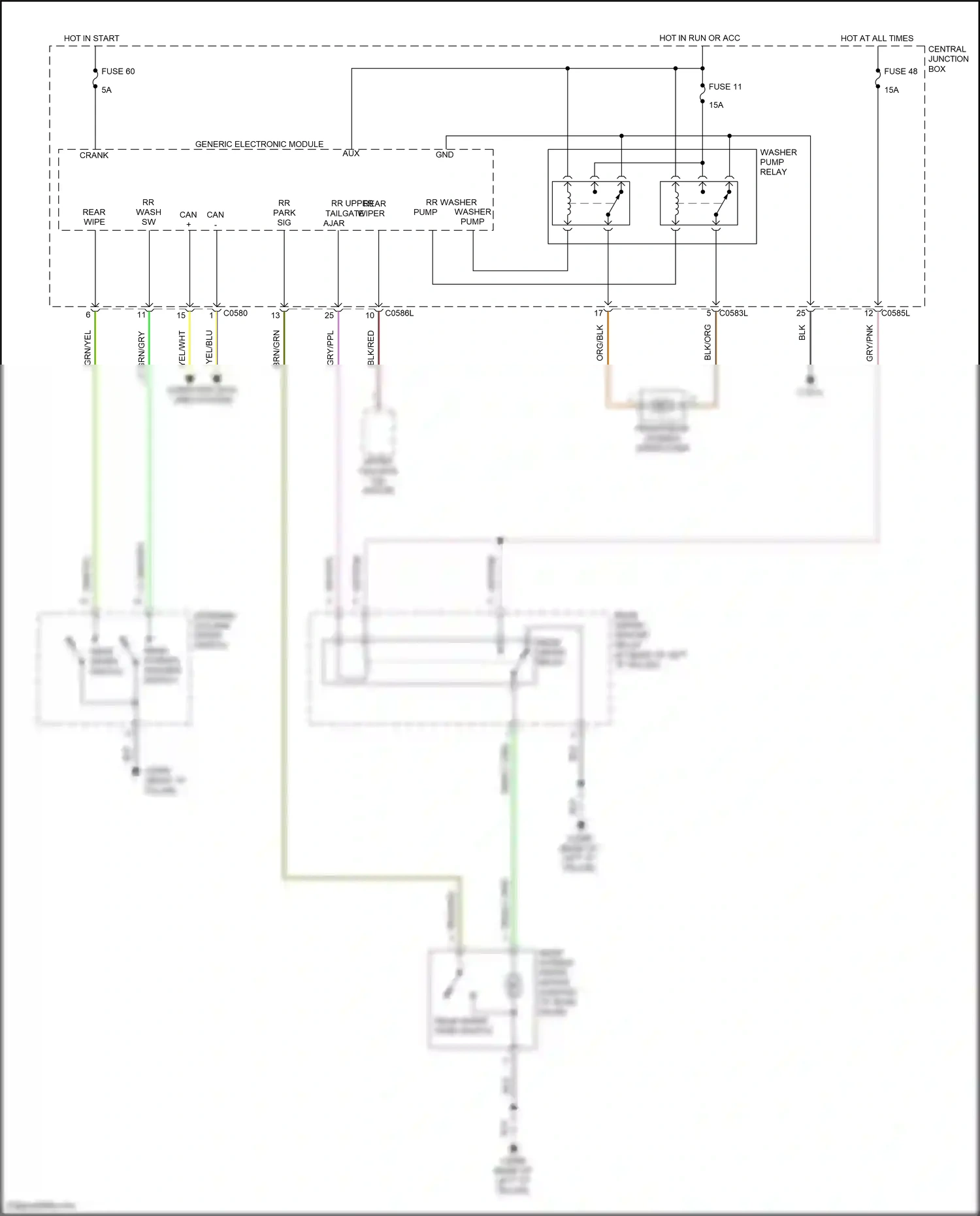 Wiring diagram generic electronic module for Land Rover Discovery L319 (2004-2009) (37 of 37)