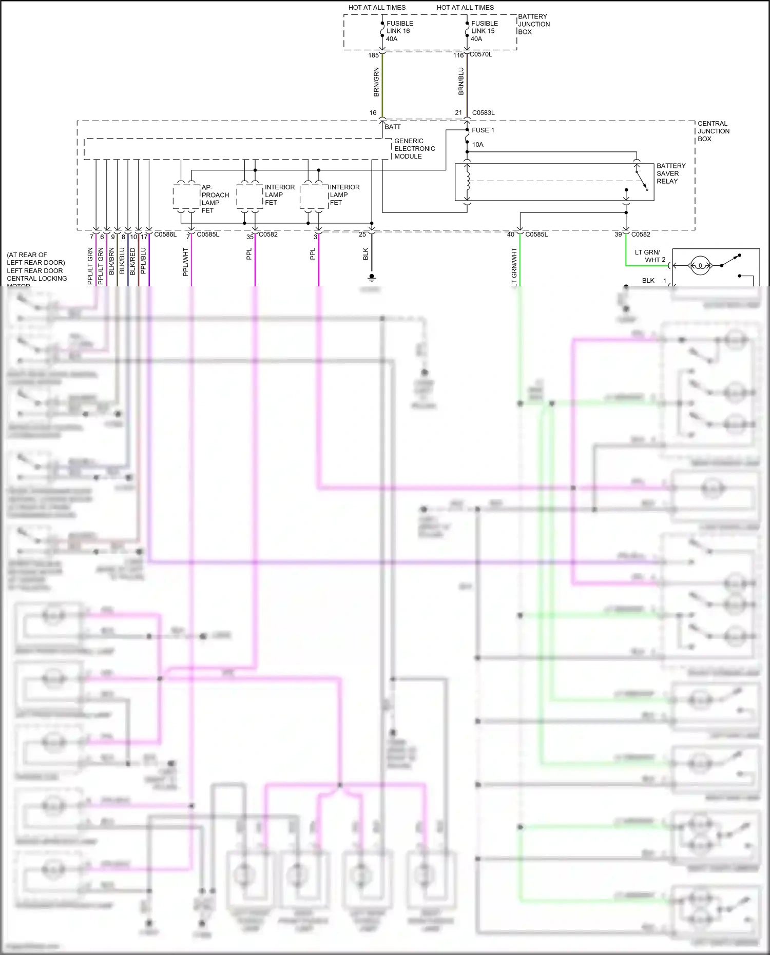 Wiring diagram generic electronic module for Land Rover Discovery L319 (2004-2009) (26 of 37)
