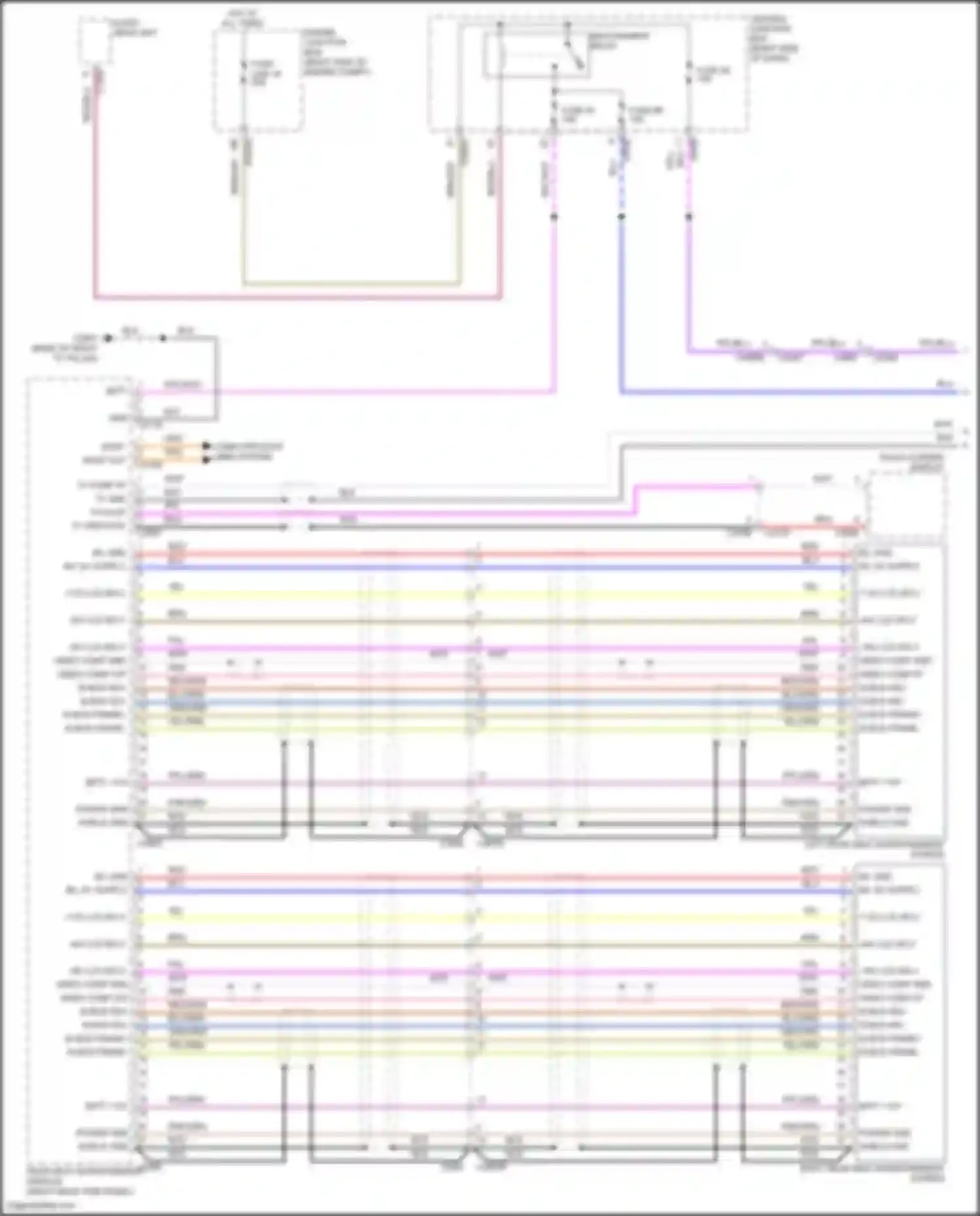 Discovery Land Rover L319 (2009-2013): Rear seat entertainment circuit (1 of 2)