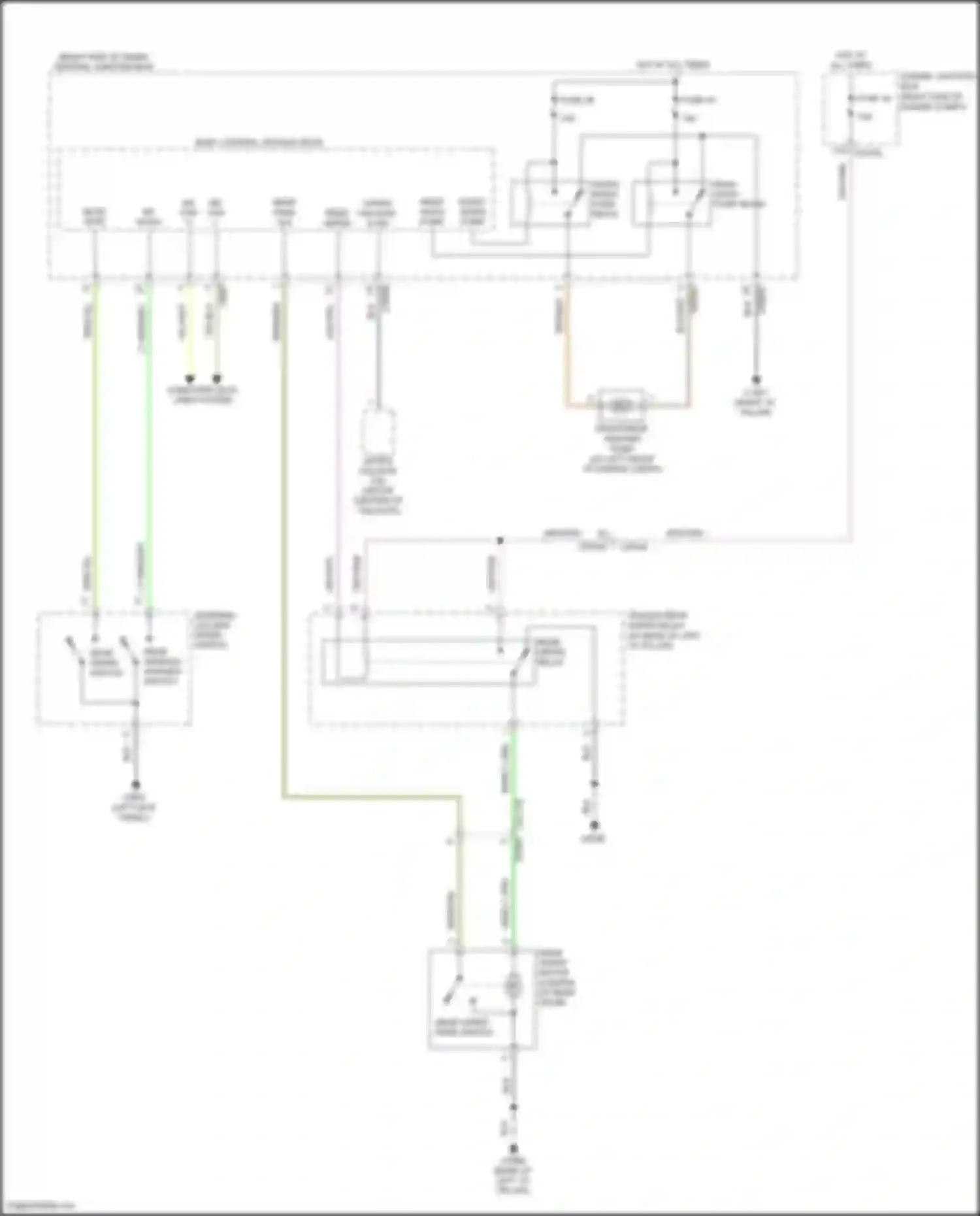 Discovery Land Rover L319 (2009-2013): Rear wiper/washer circuit