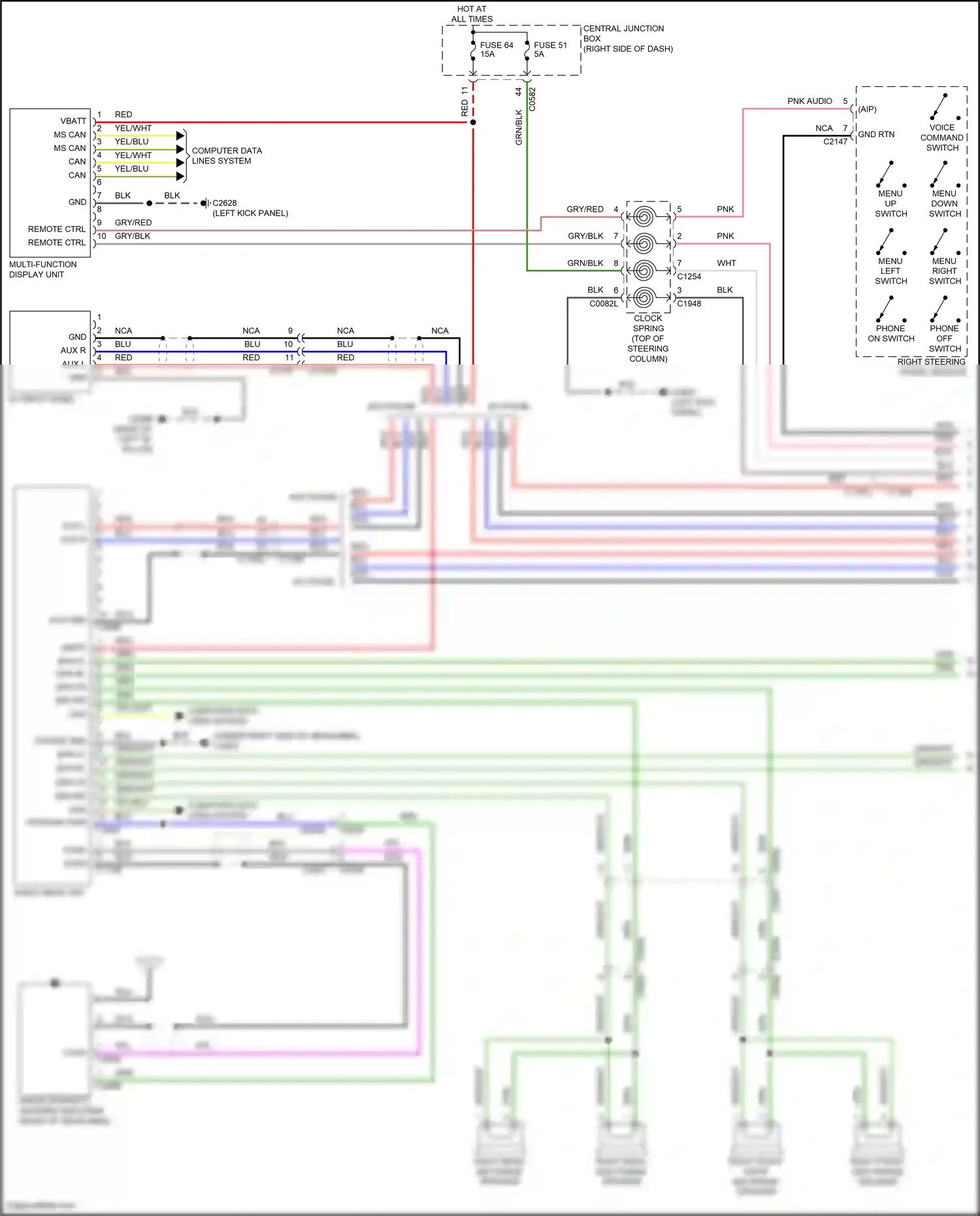 Wiring diagram clock- spring for Land Rover Discovery L319 (2009-2013) (13 of 14)