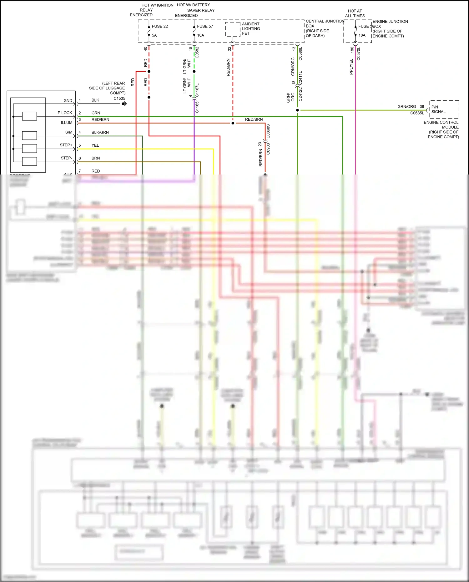 Wiring diagram hall sensor 4 for Land Rover Discovery L319 (2009-2013) (1 of 1)