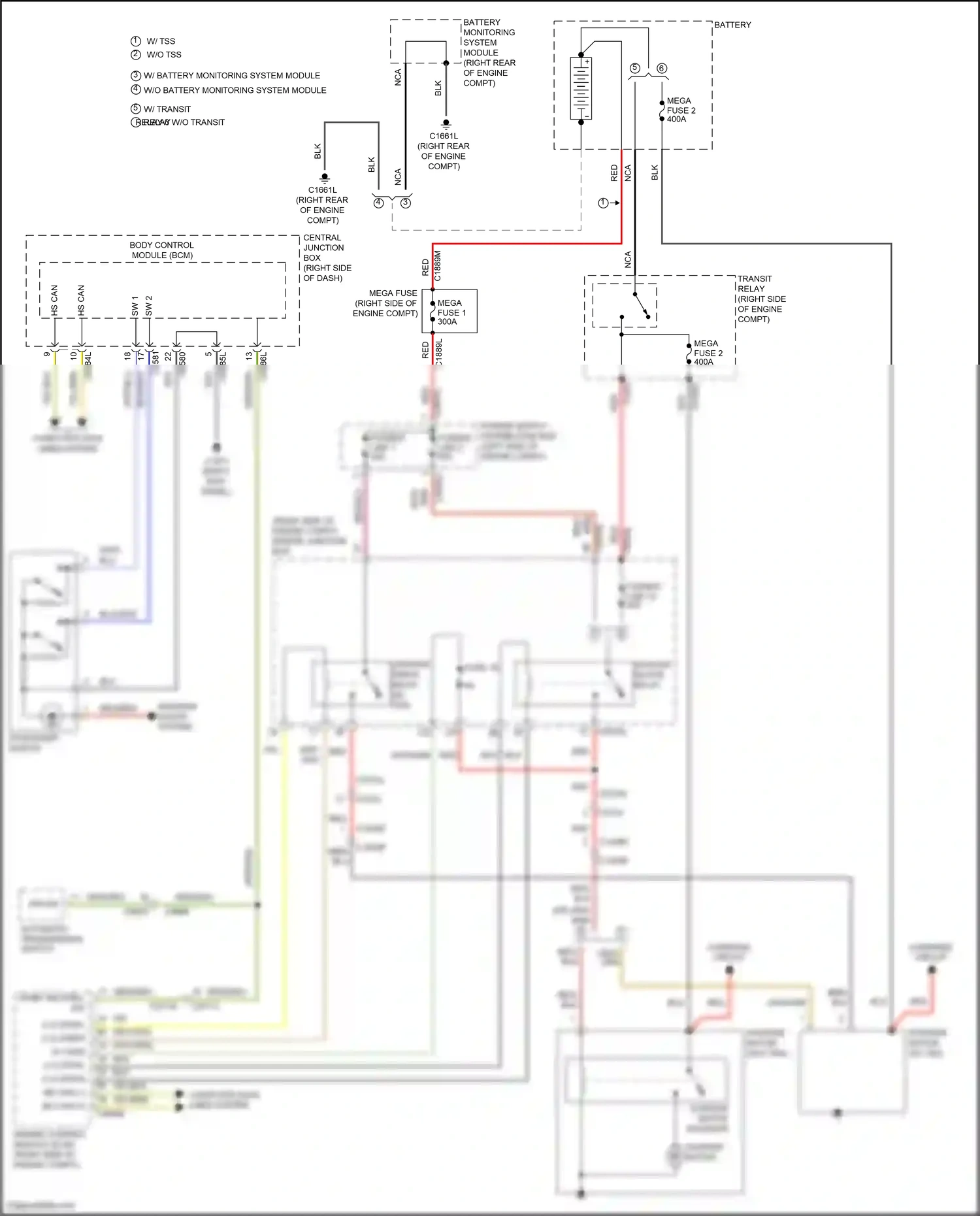 Wiring diagram automatic transmission switch for Land Rover Discovery L319 (2013-2017) (6 of 6)