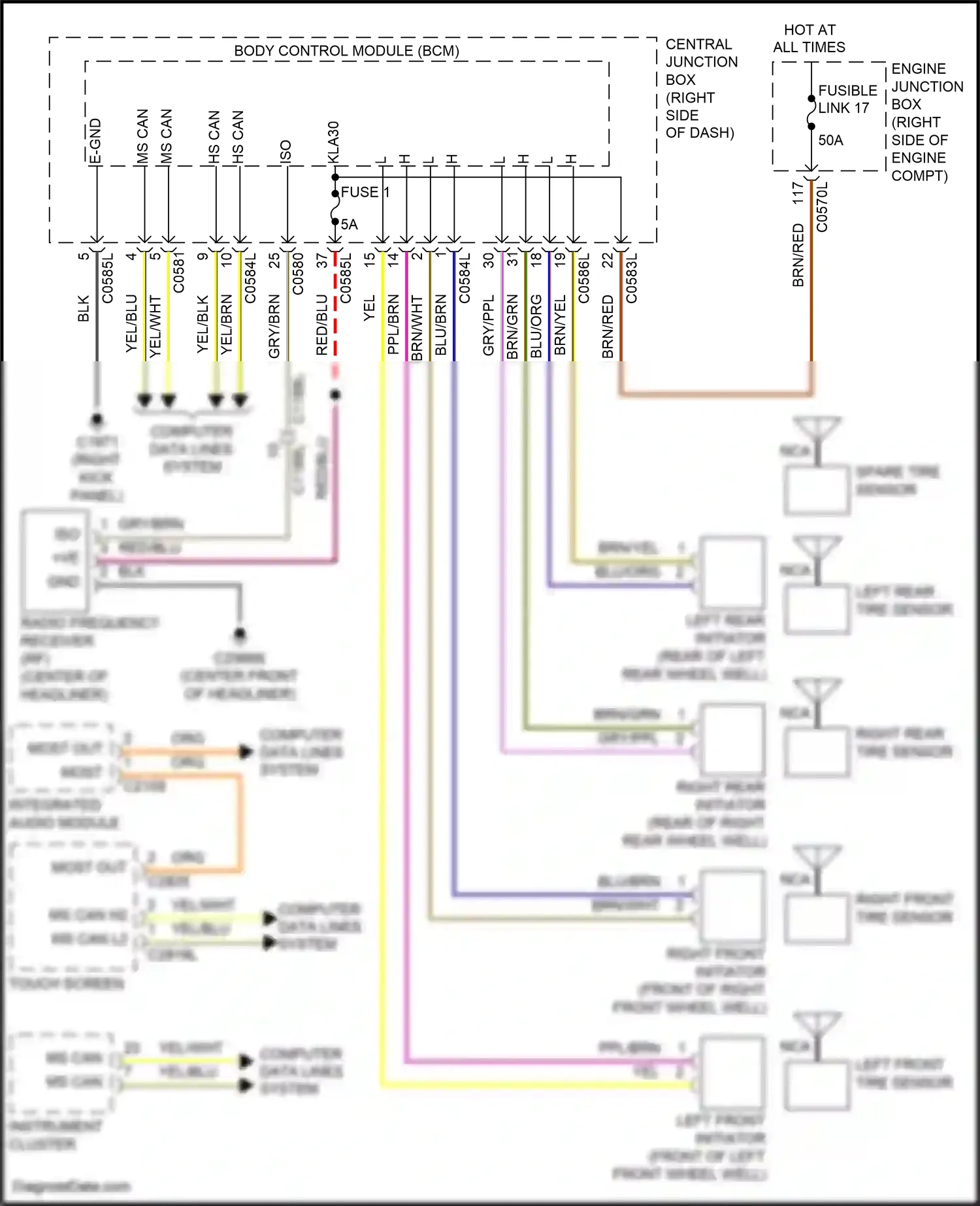 Wiring diagram blk for Land Rover Discovery L319 (2013-2017) (50 of 96)