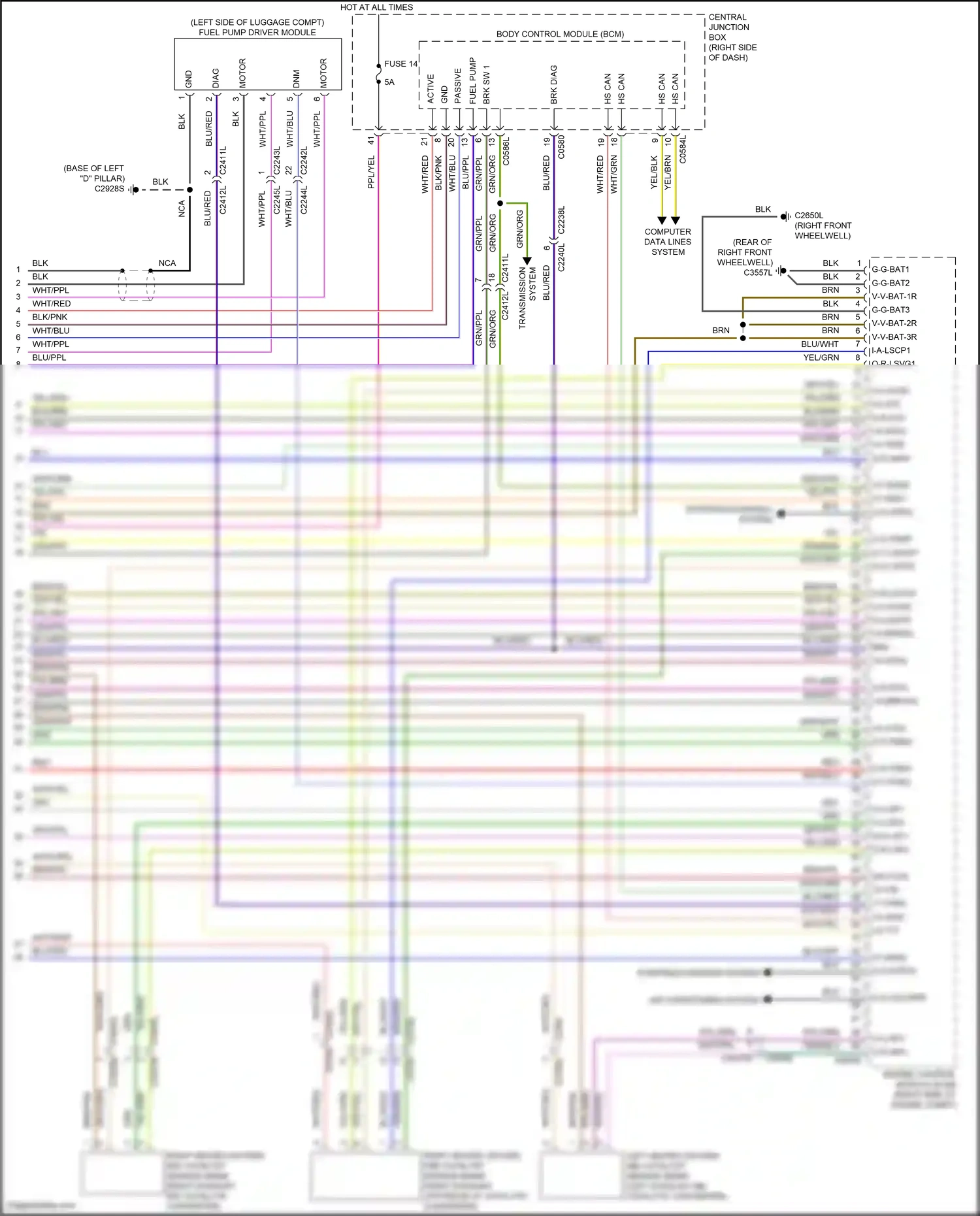 Wiring diagram blk for Land Rover Discovery L319 (2013-2017) (96 of 96)