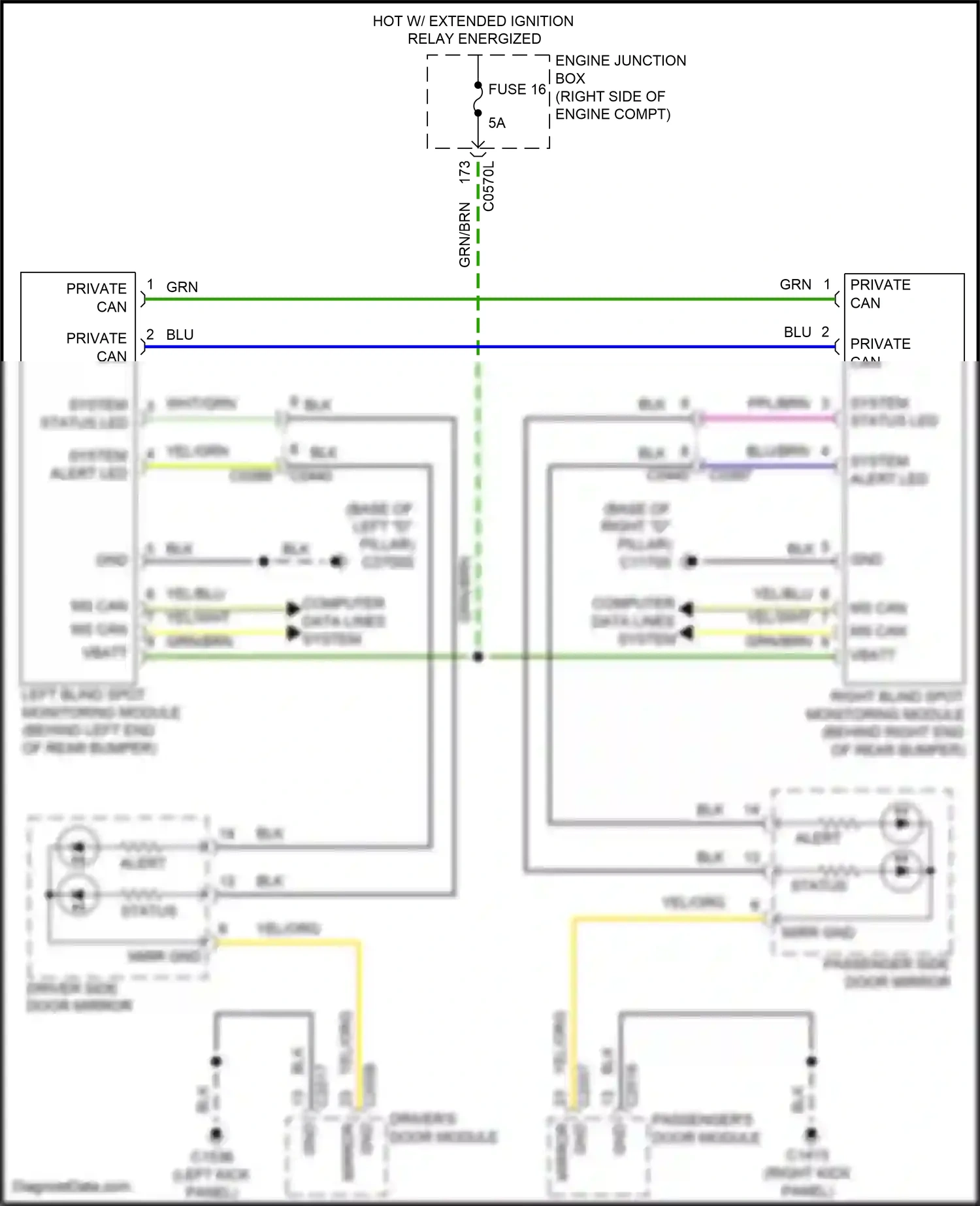 Wiring diagram blu for Land Rover Discovery L319 (2013-2017) (1 of 39)