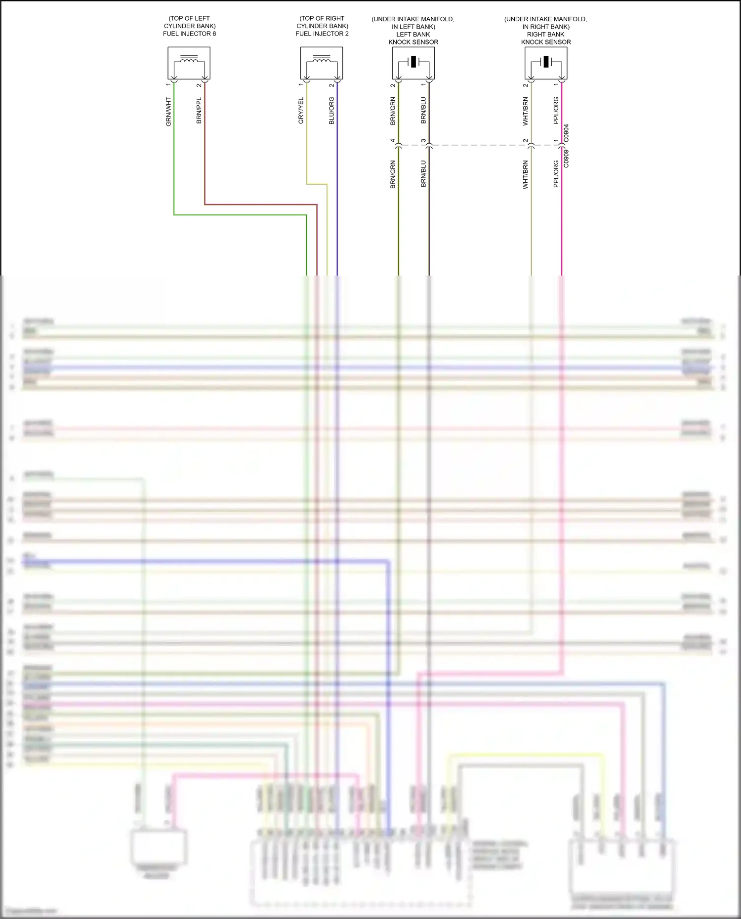 Wiring diagram blu/org for Land Rover Discovery L319 (2013-2017) (10 of 10)