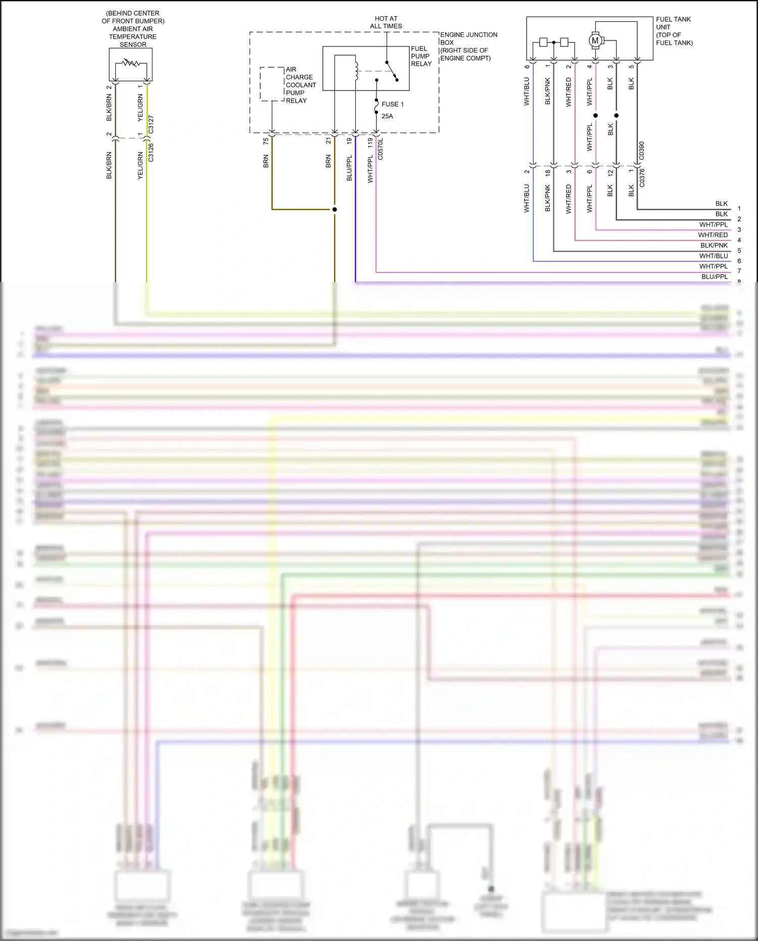 Wiring diagram blu/ppl for Land Rover Discovery L319 (2013-2017) (3 of 4)