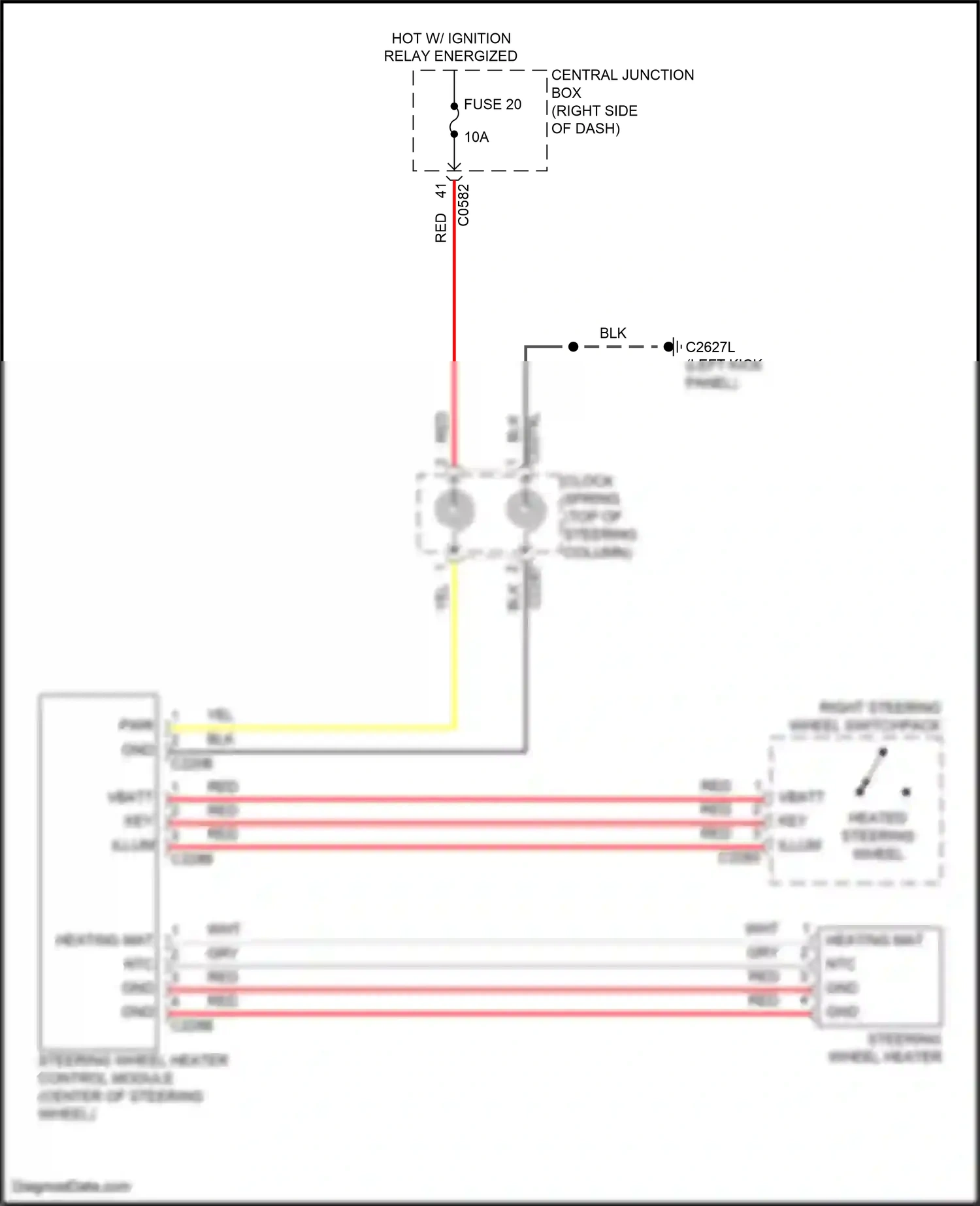 Wiring diagram clock- spring for Land Rover Discovery L319 (2013-2017) (13 of 13)