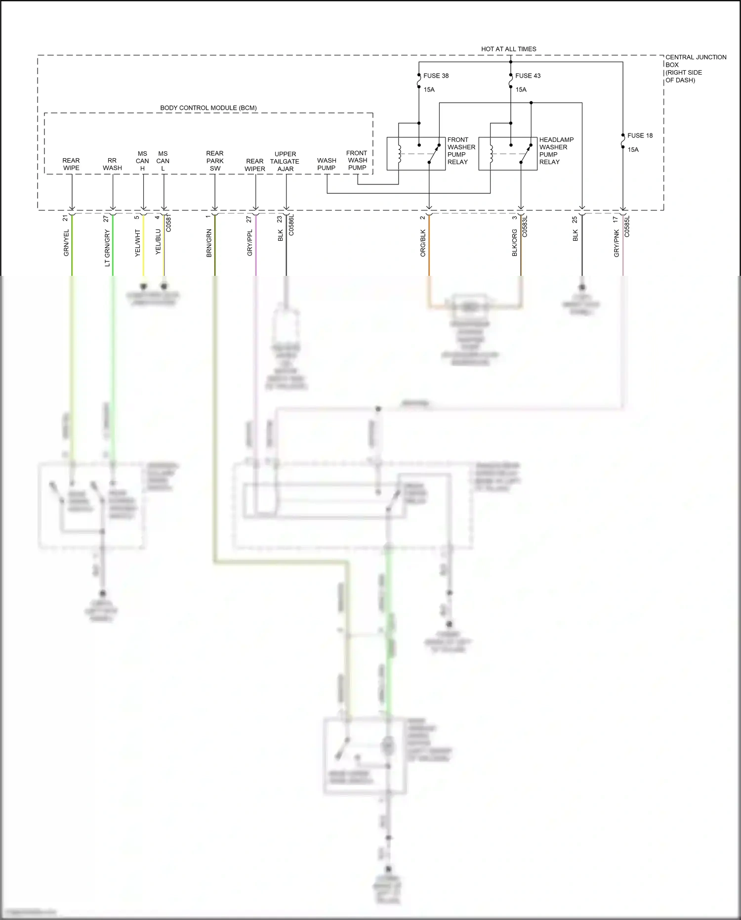Wiring diagram computer data lines system for Land Rover Discovery L319 (2013-2017) (35 of 70)