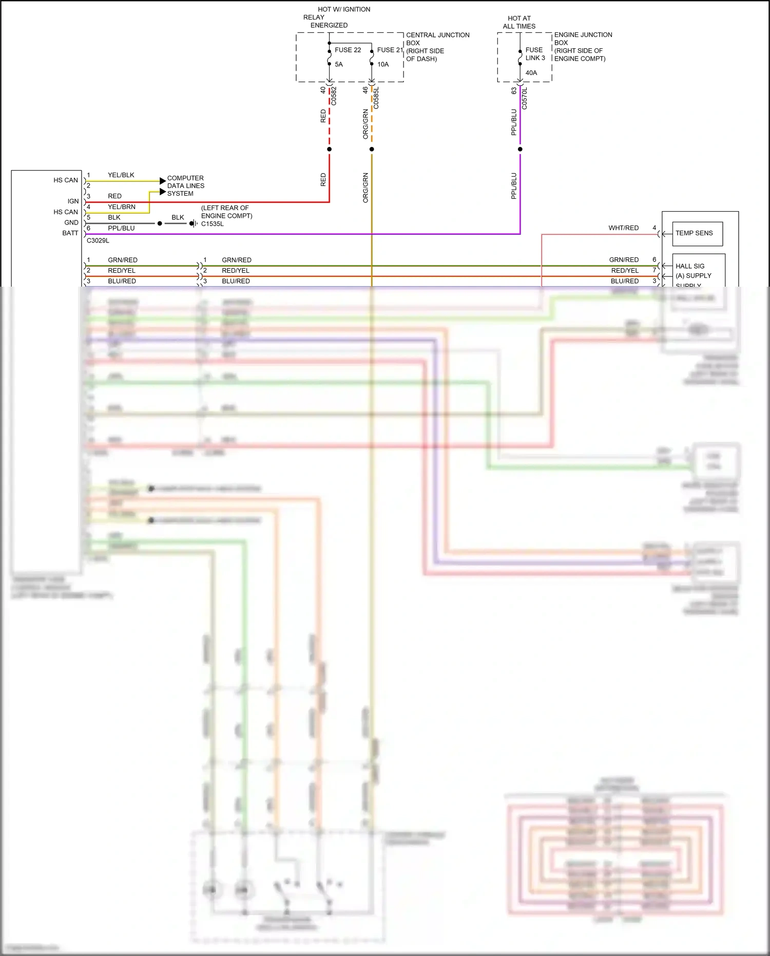 Wiring diagram computer data lines system for Land Rover Discovery L319 (2013-2017) (41 of 70)