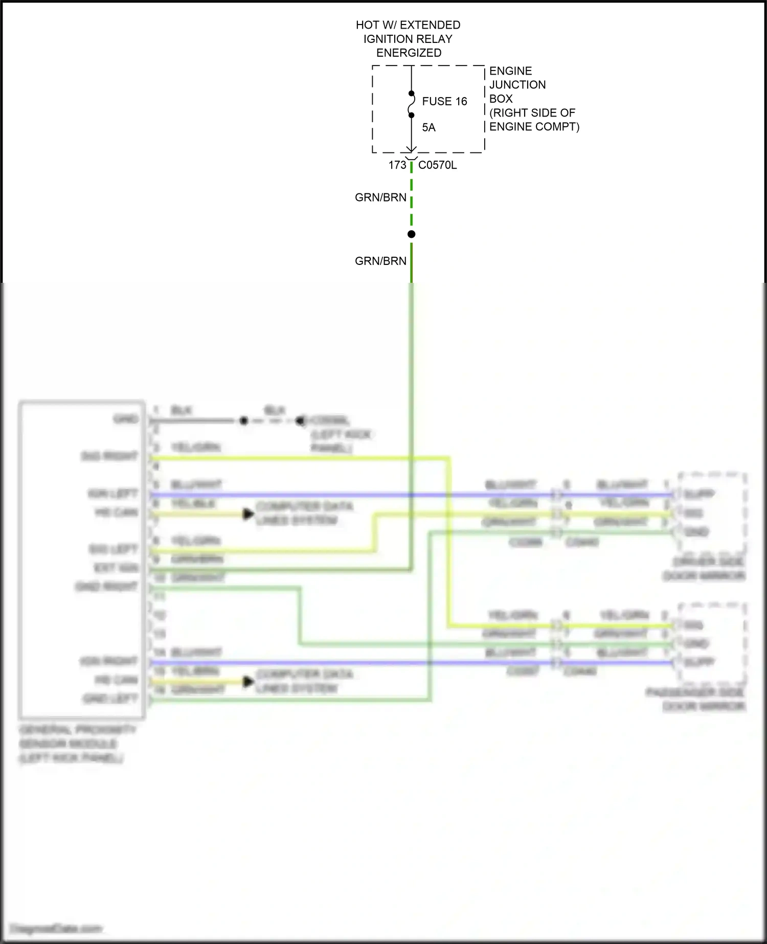 Wiring diagram computer data lines system for Land Rover Discovery L319 (2013-2017) (10 of 70)