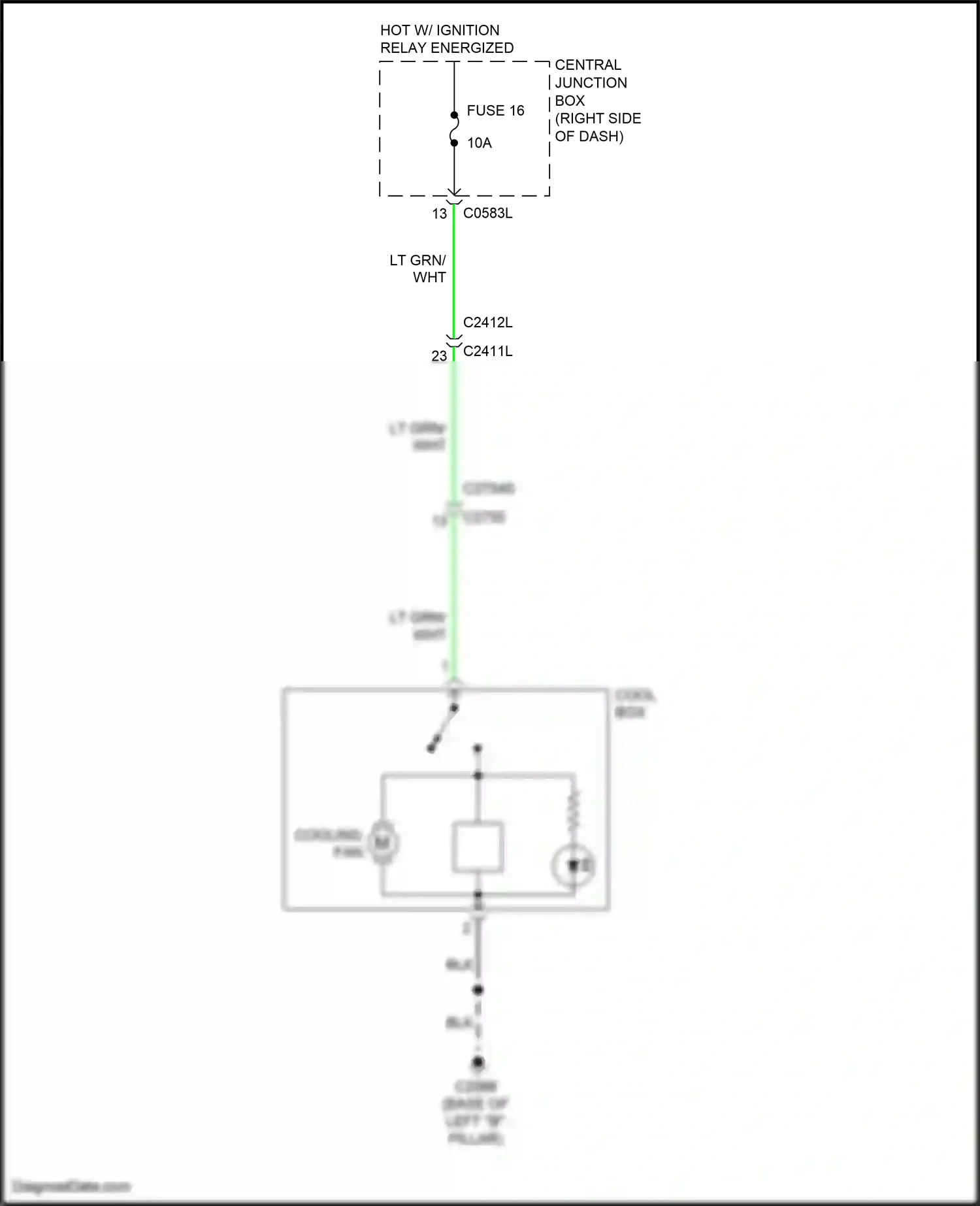 Wiring diagram cool box for Land Rover Discovery L319 (2013-2017) (1 of 3)