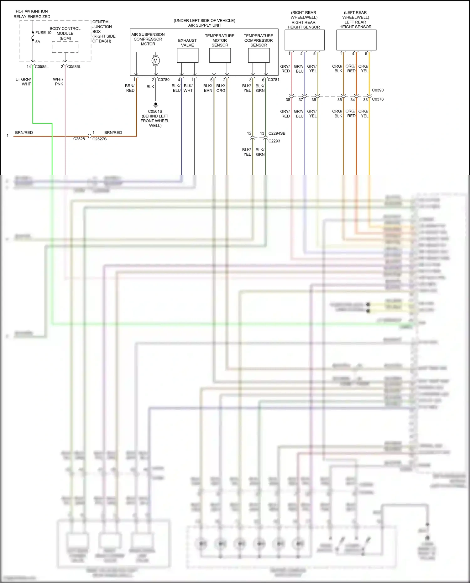 Wiring diagram crawl led for Land Rover Discovery L319 (2013-2017) (1 of 1)