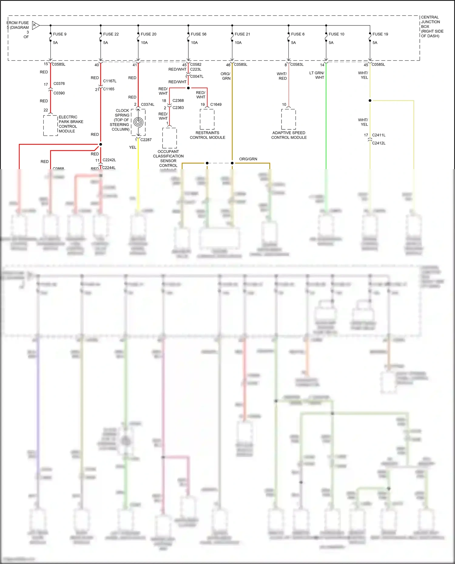Wiring diagram driver seat switchpack for Land Rover Discovery L319 (2013-2017) (7 of 8)