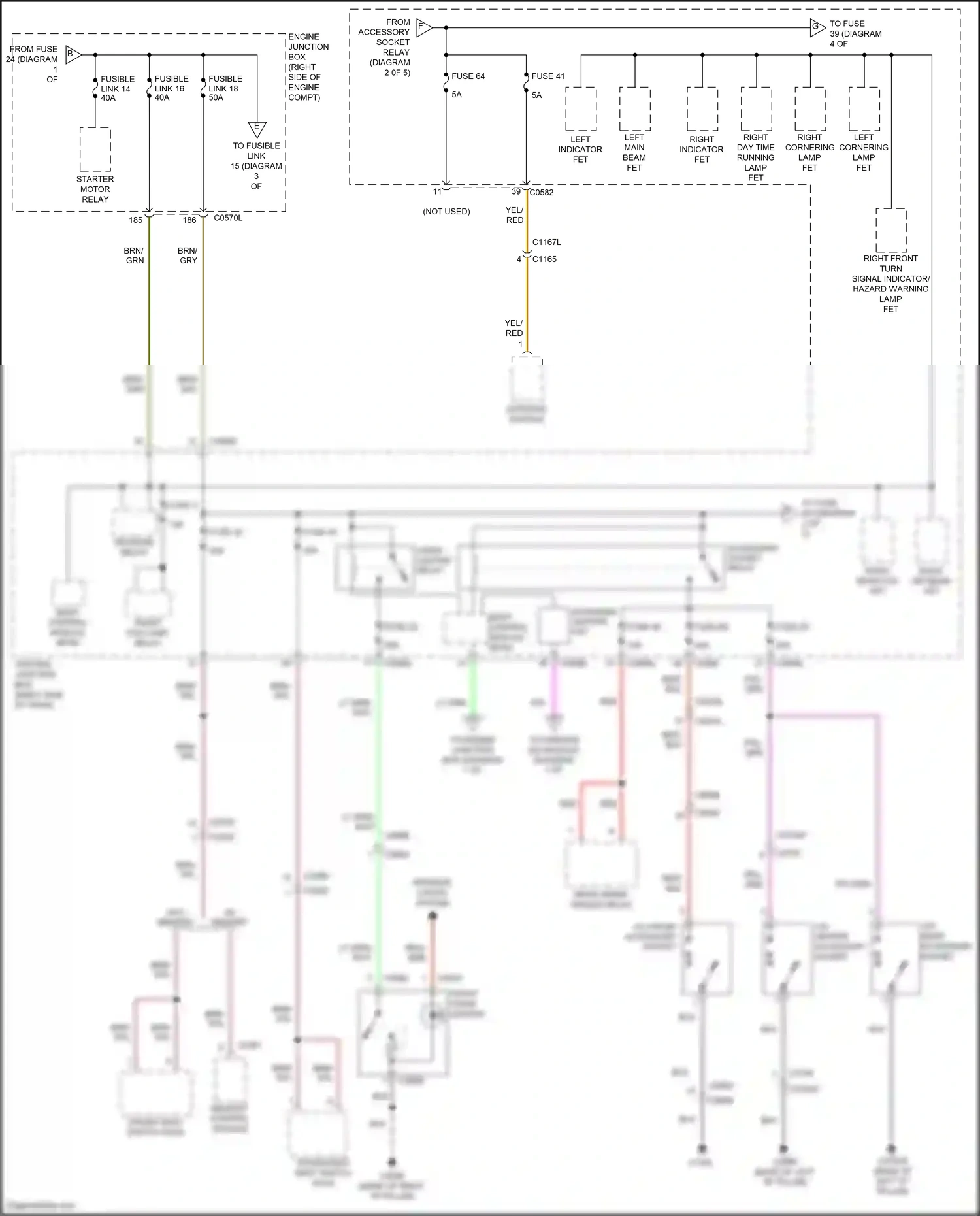 Wiring diagram engine junction box for Land Rover Discovery L319 (2013-2017) (16 of 51)