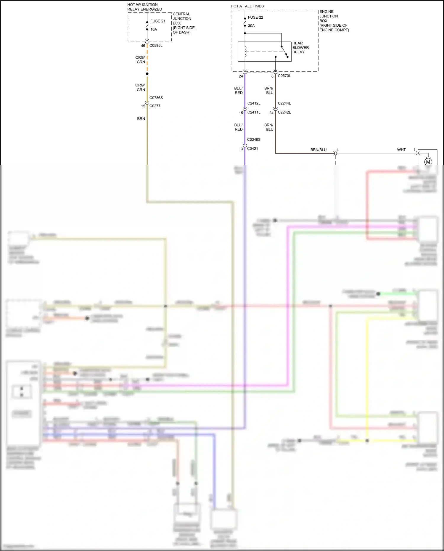 Wiring diagram fuse 21 for Land Rover Discovery L319 (2013-2017) (5 of 5)