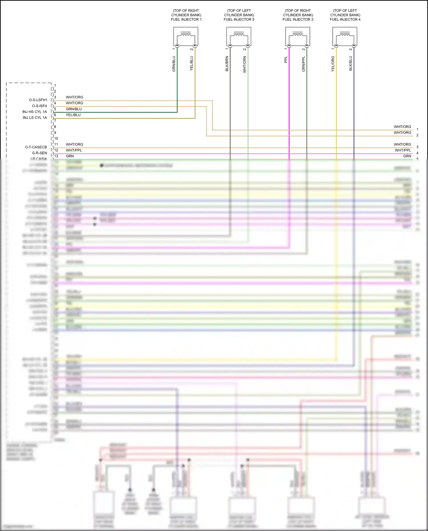 Wiring diagram ignition coil 2 for Land Rover Discovery L319 (2013-2017) (2 of 2)