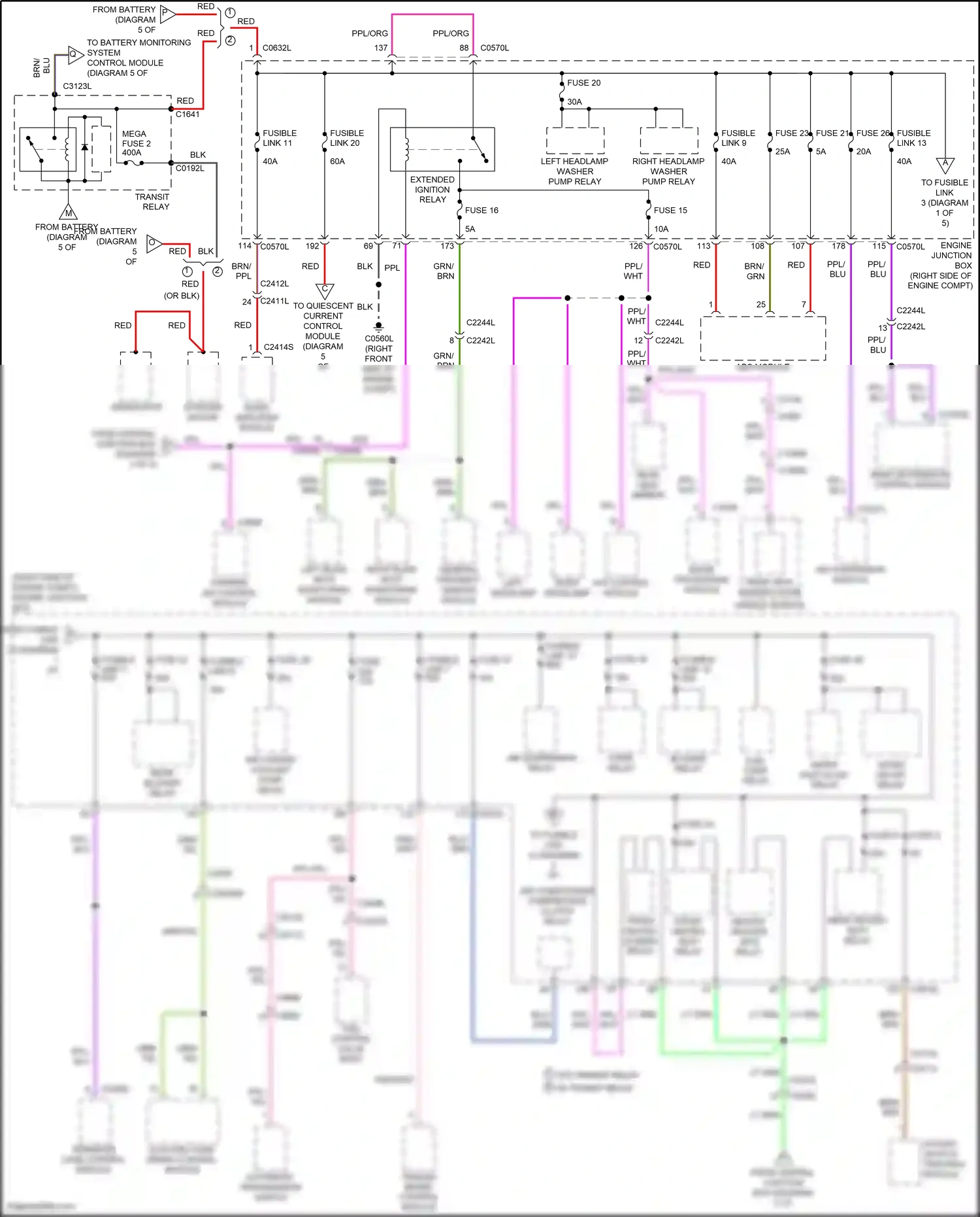 Wiring diagram image processing module for Land Rover Discovery L319 (2013-2017) (3 of 3)