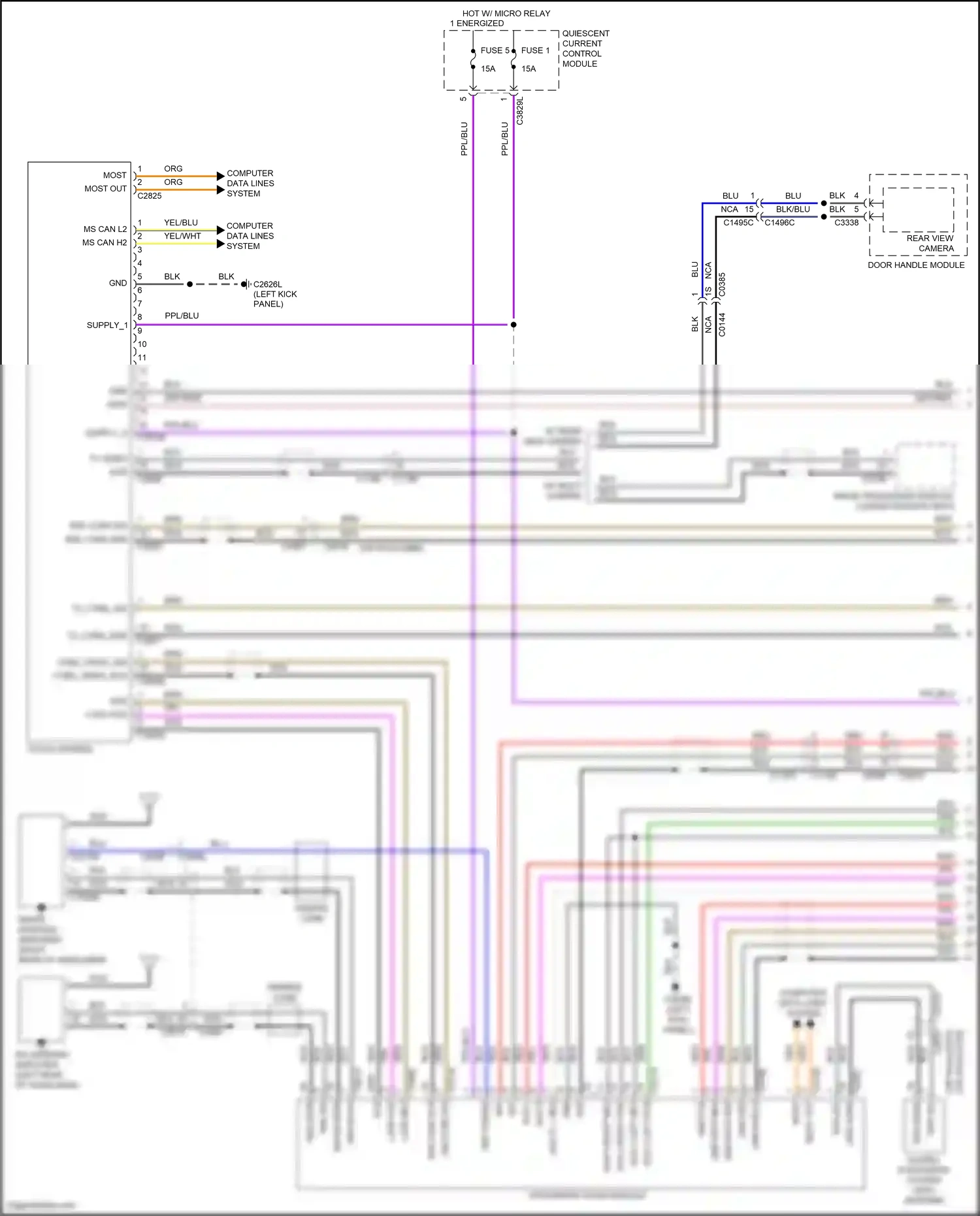 Wiring diagram integrated audio module for Land Rover Discovery L319 (2013-2017) (3 of 7)