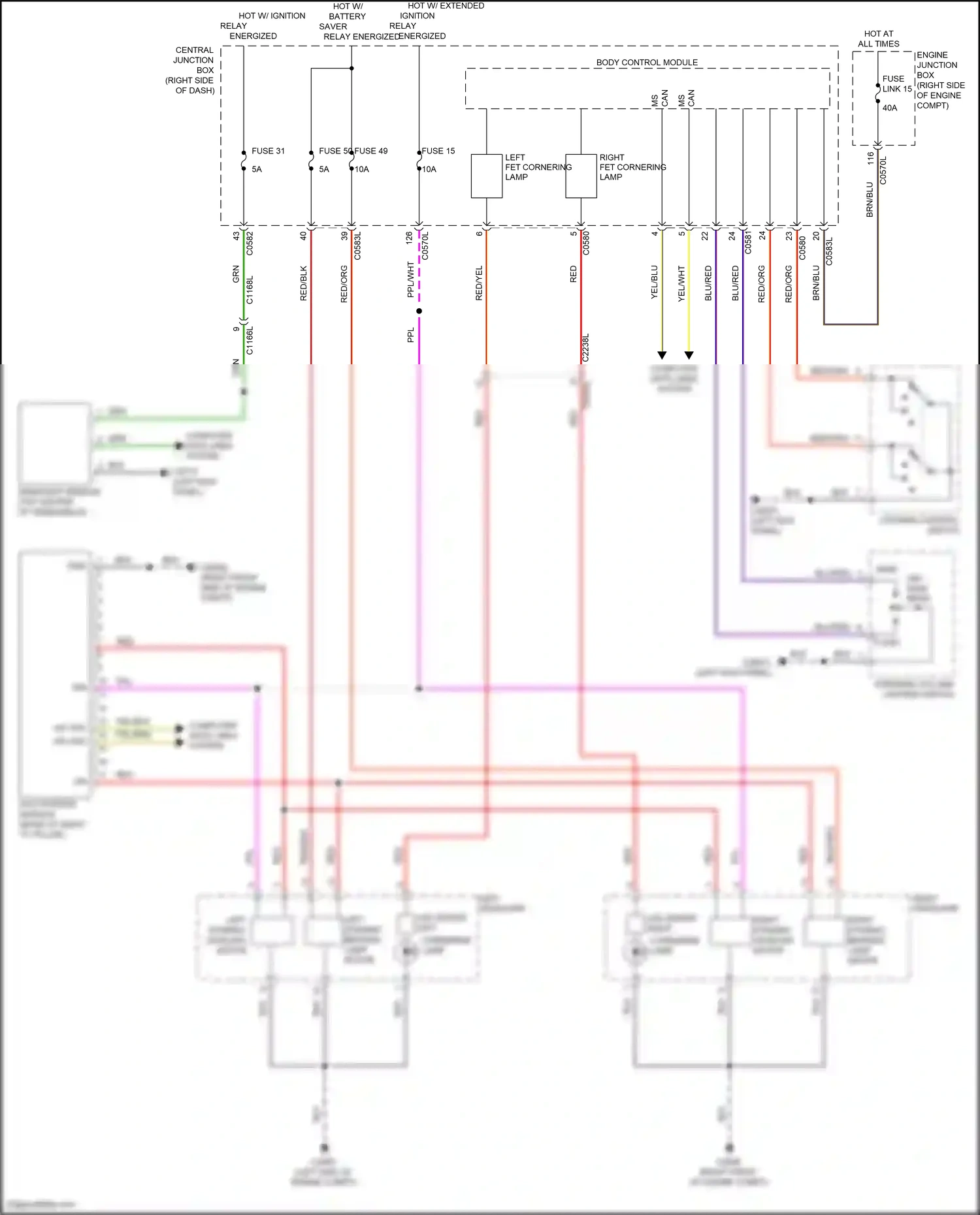 Wiring diagram rain/light sensor for Land Rover Discovery L319 (2013-2017) (1 of 6)