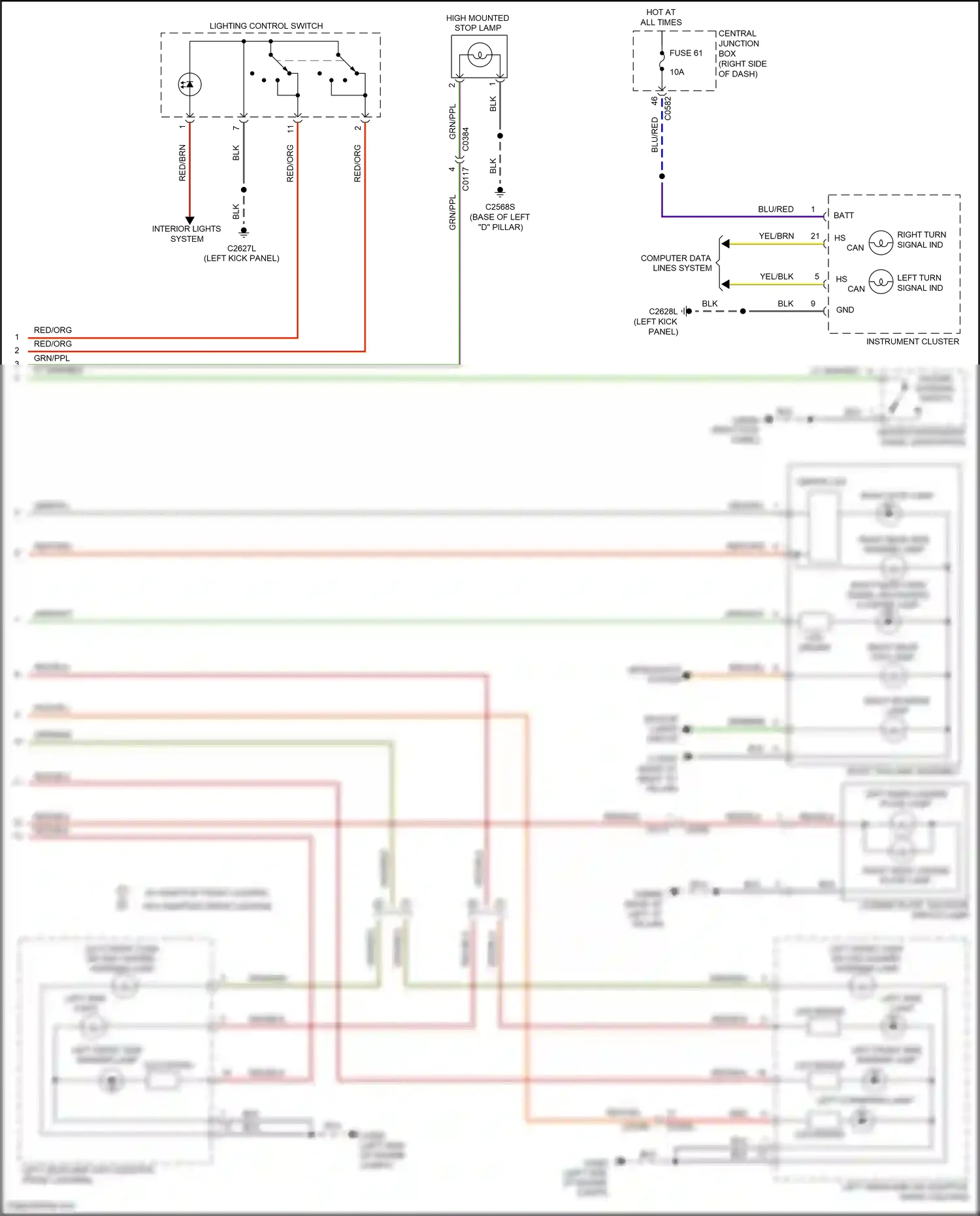 Wiring diagram red for Land Rover Discovery L319 (2013-2017) (37 of 69)