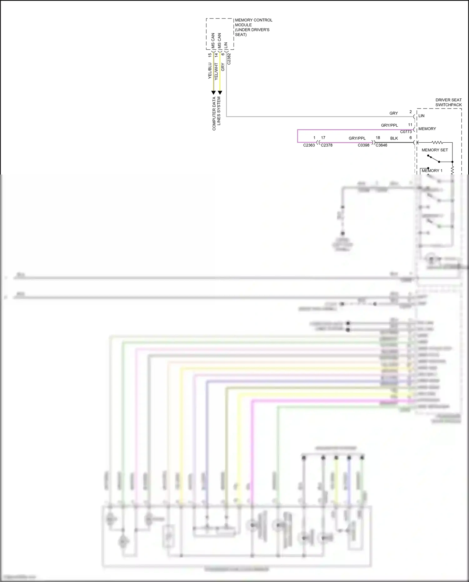 Wiring diagram right front side for Land Rover Discovery L319 (2013-2017) (1 of 2)