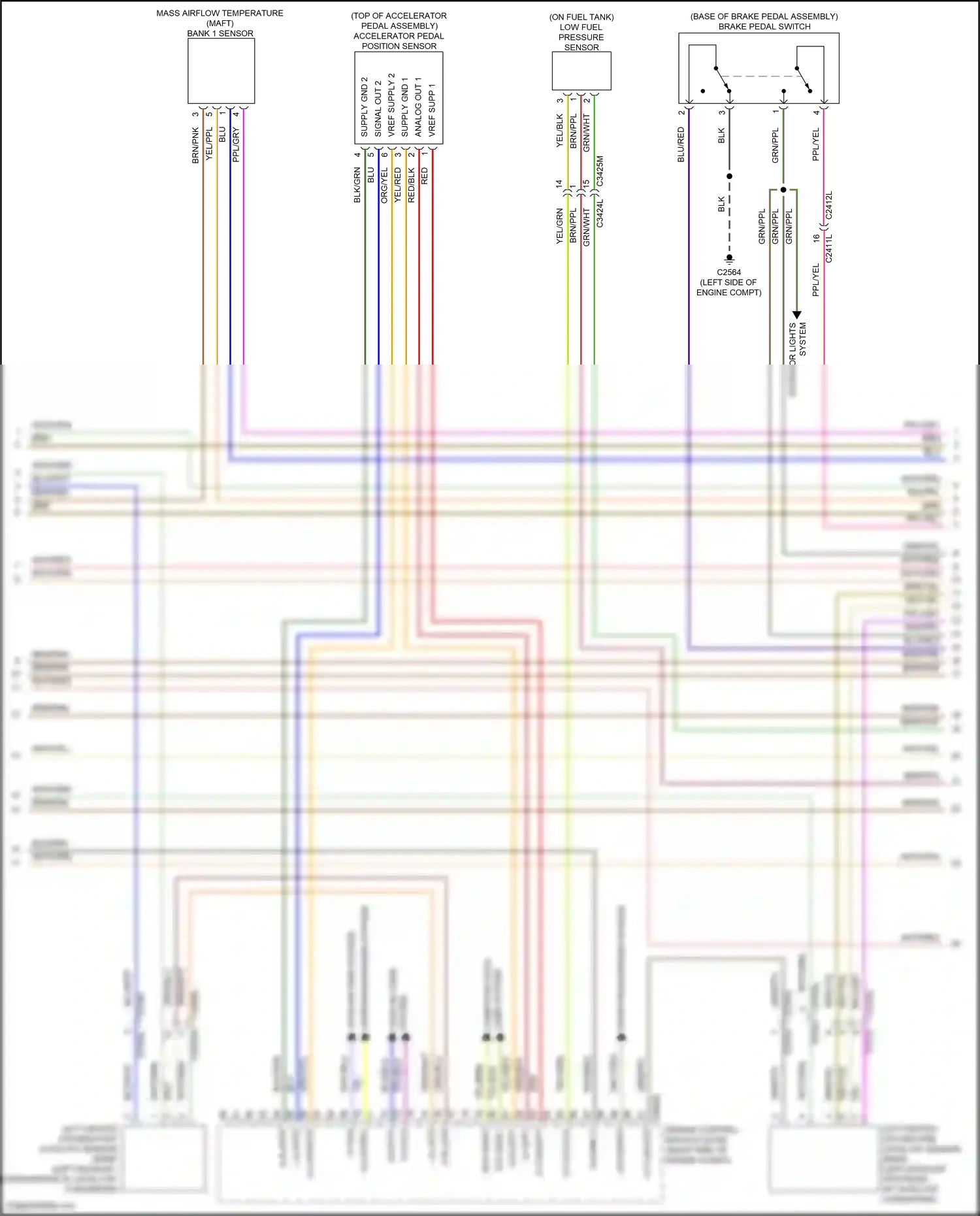 Wiring diagram starting/charging system for Land Rover Discovery L319 (2013-2017) (1 of 2)