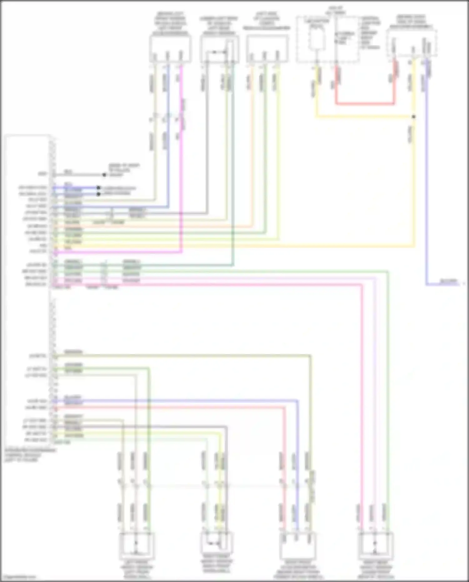 Discovery Land Rover L462 (2016-2020): Electronic suspension circuit (1 of 2)
